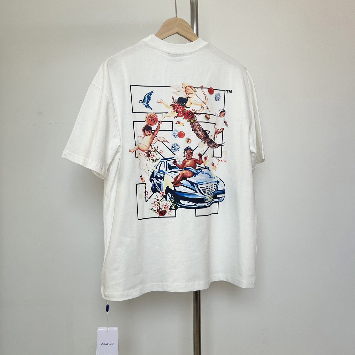 Off-White White Fresco Arrow T-Shirt    - EUR FASHION