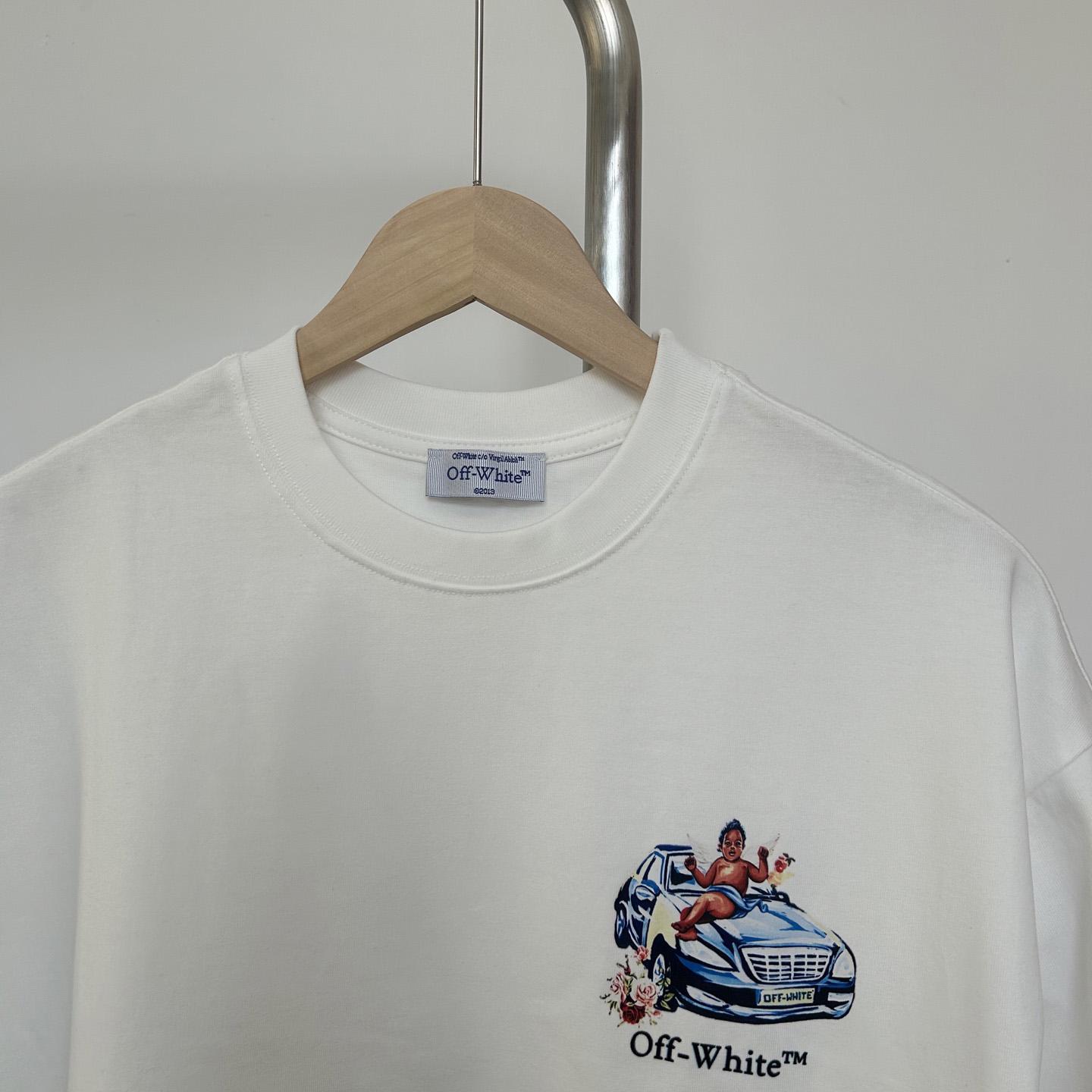 Off-White White Fresco Arrow T-Shirt    - EUR FASHION