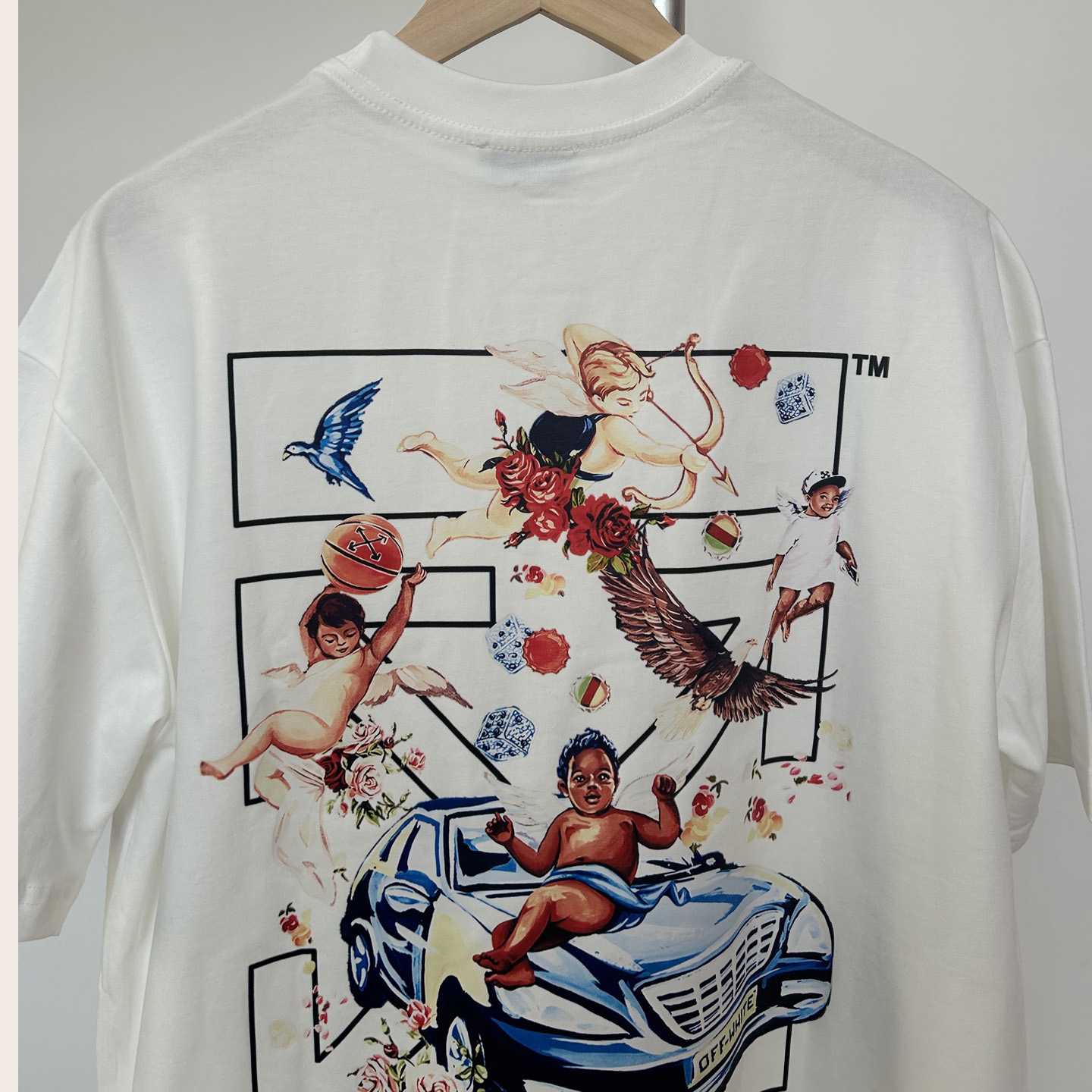 Off-White White Fresco Arrow T-Shirt    - EUR FASHION