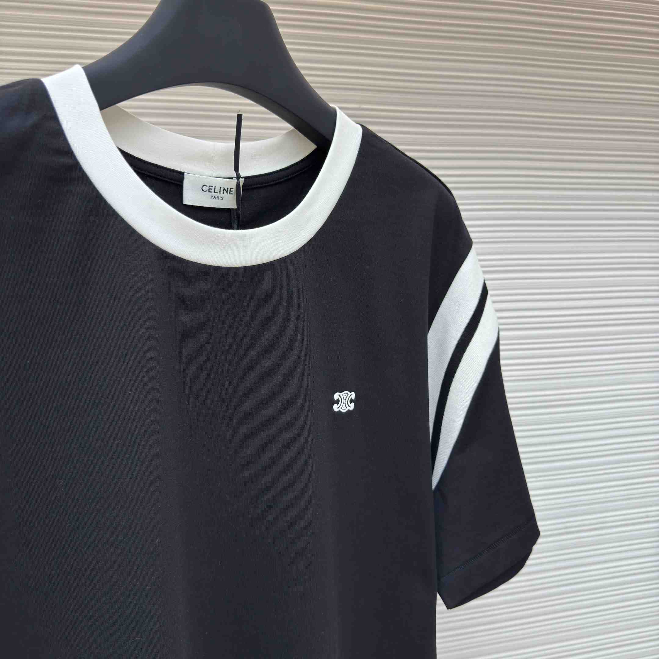 Celine Triomphe Regular T-shirt In Cotton Jersey - EUR FASHION