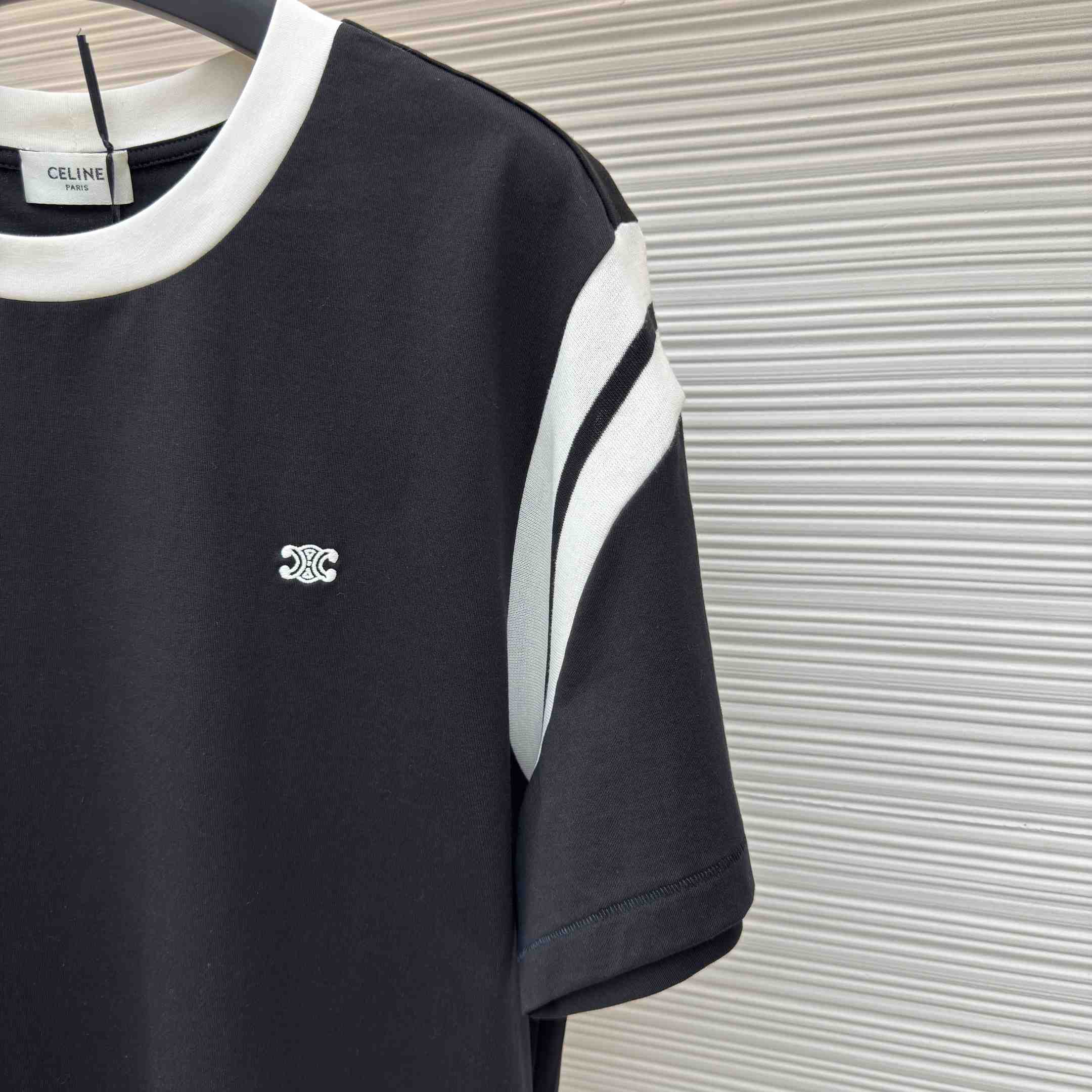 Celine Triomphe Regular T-shirt In Cotton Jersey - EUR FASHION