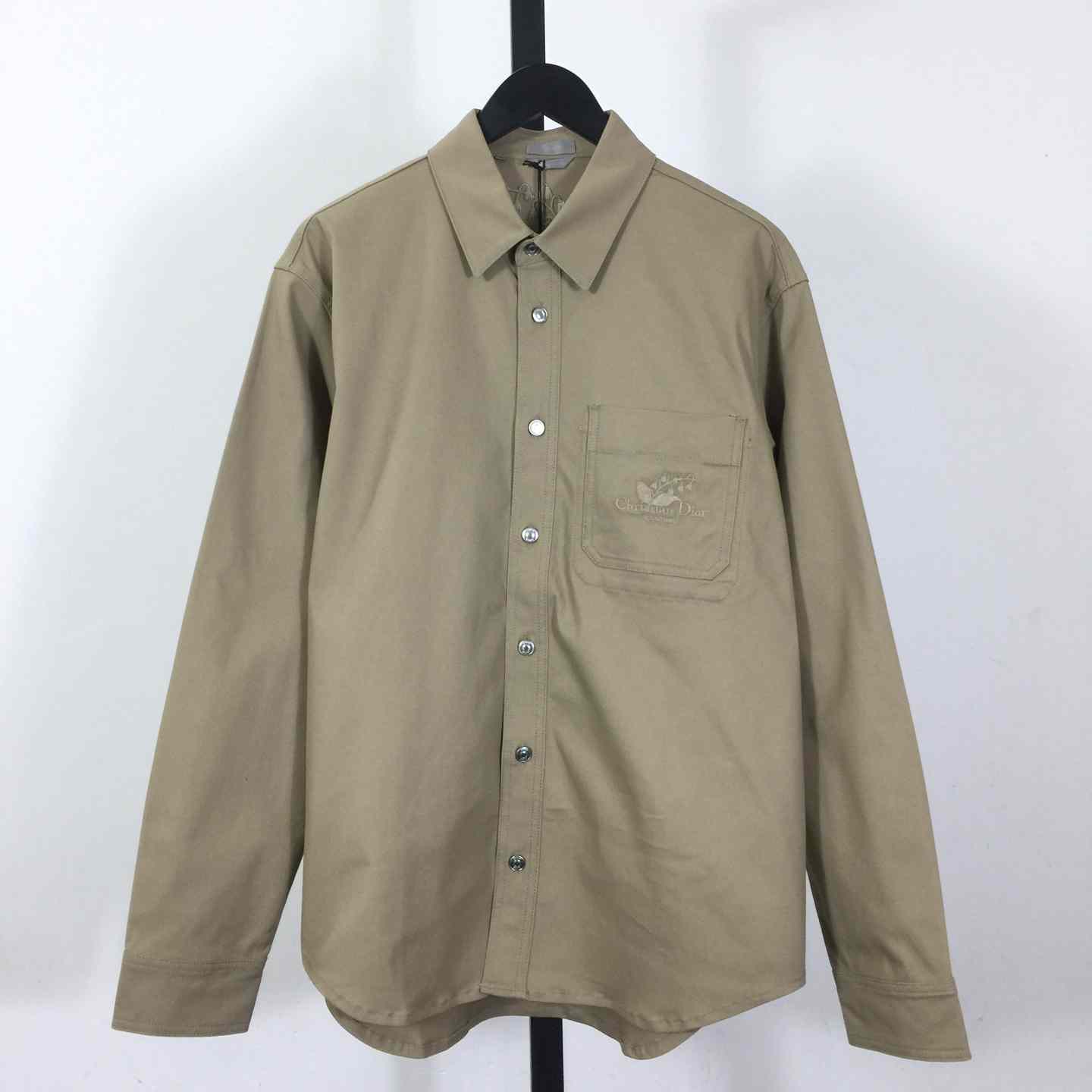 Christian Dior Couture Lily of the Valley Shirt Beige Cotton Tvvill - EUR FASHION