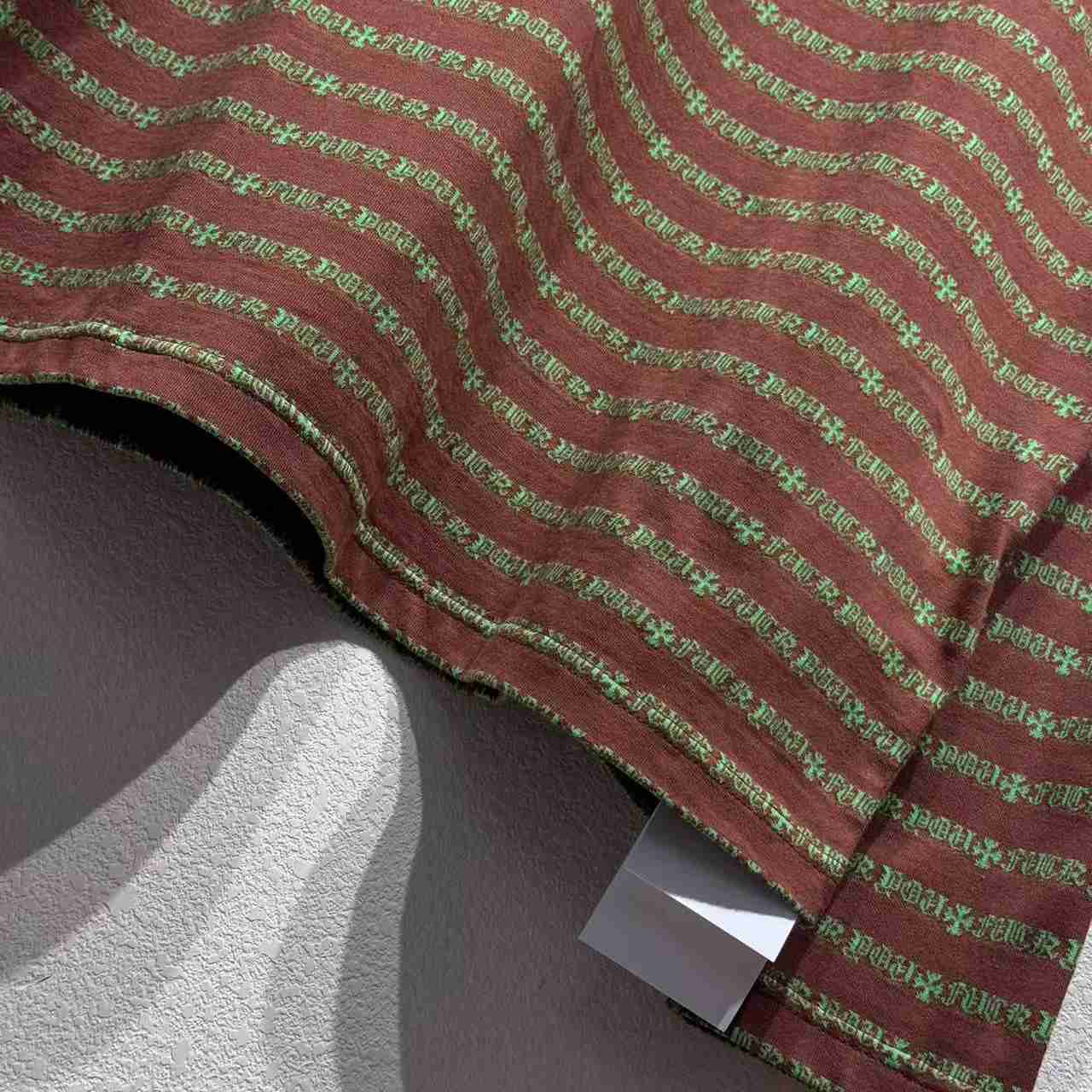 Chrome Heart Striped Polo Shirt - EUR FASHION