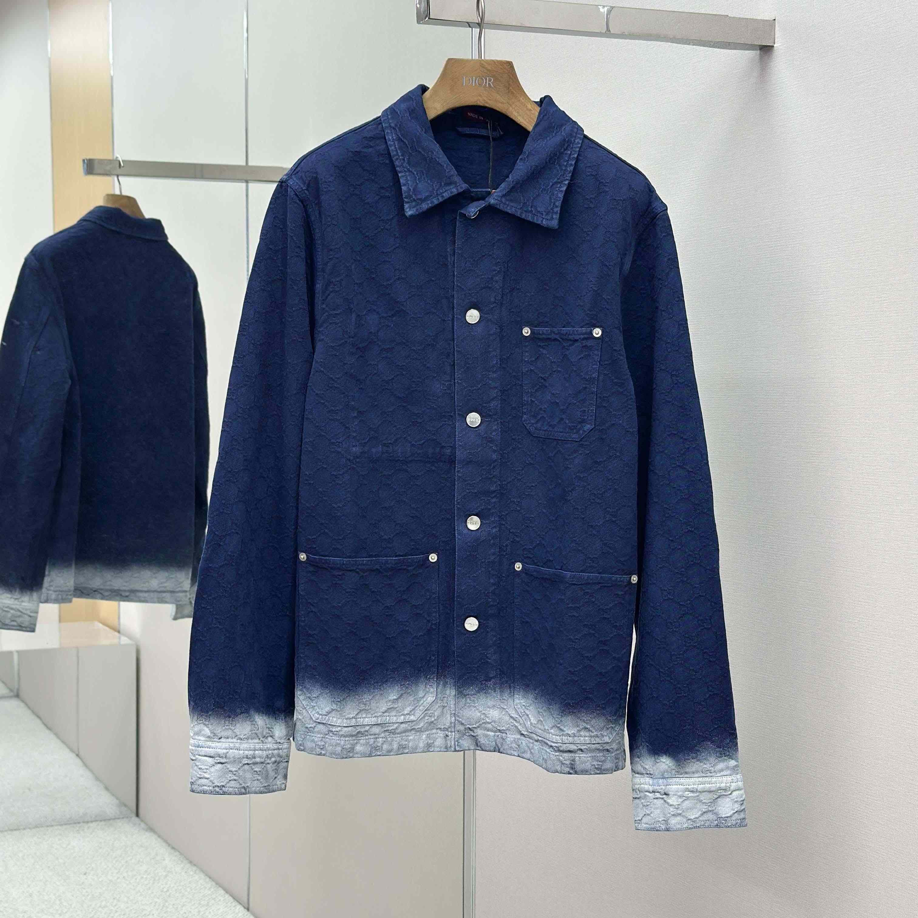Gucci Bleached GG Cotton Denim Jacquard Shirt - EUR FASHION
