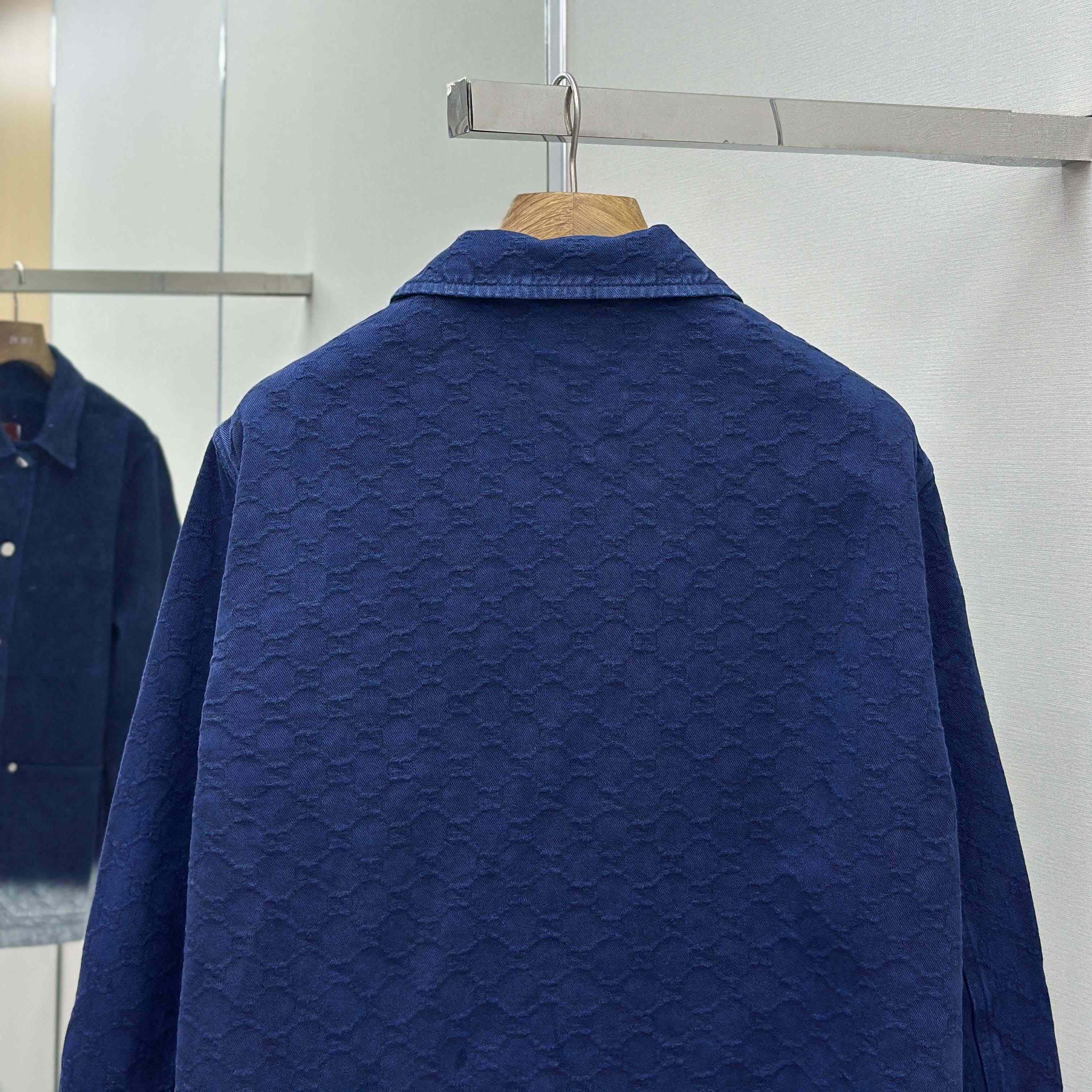 Gucci Bleached GG Cotton Denim Jacquard Shirt - EUR FASHION
