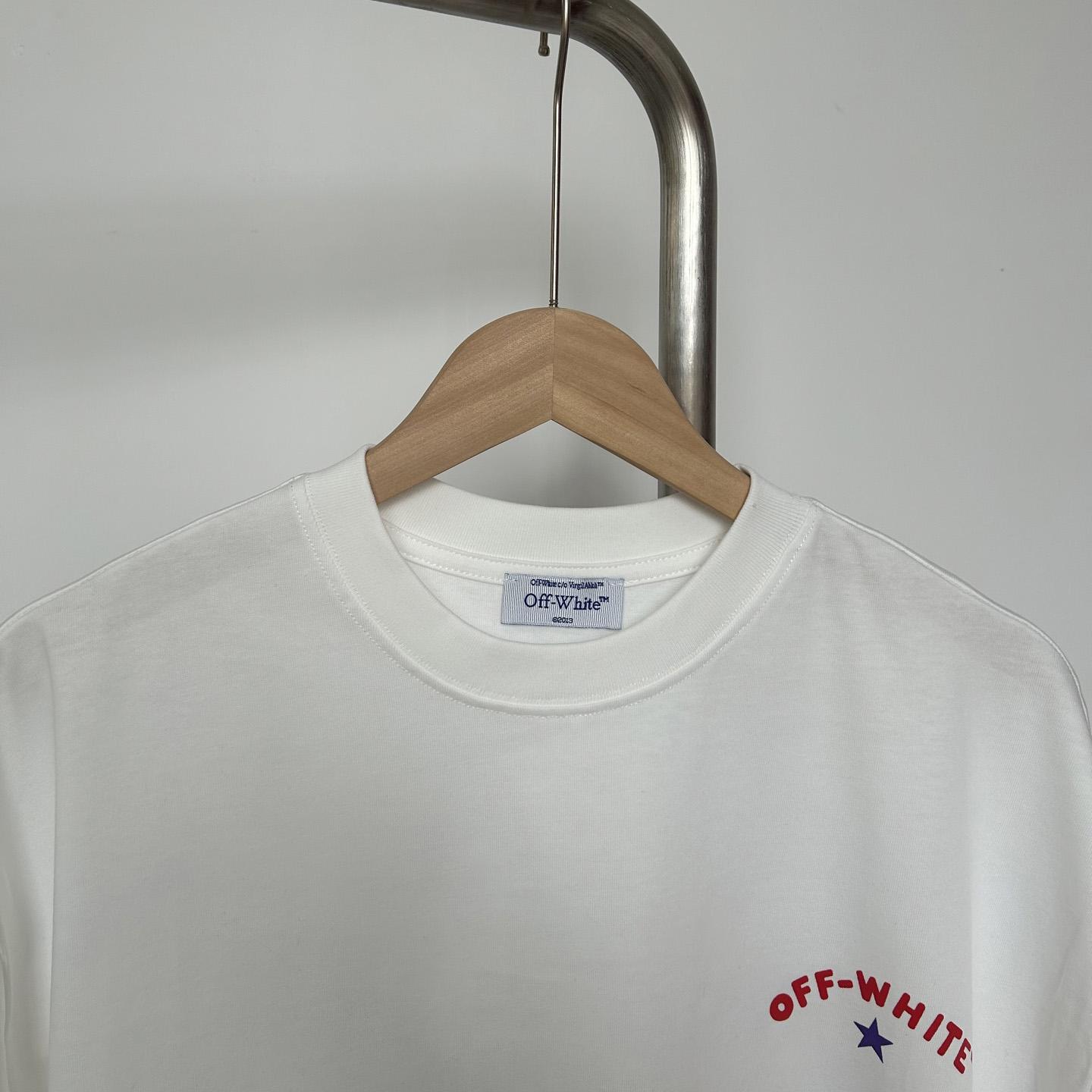 Off-White White Starry Arrow T-Shirt - EUR FASHION