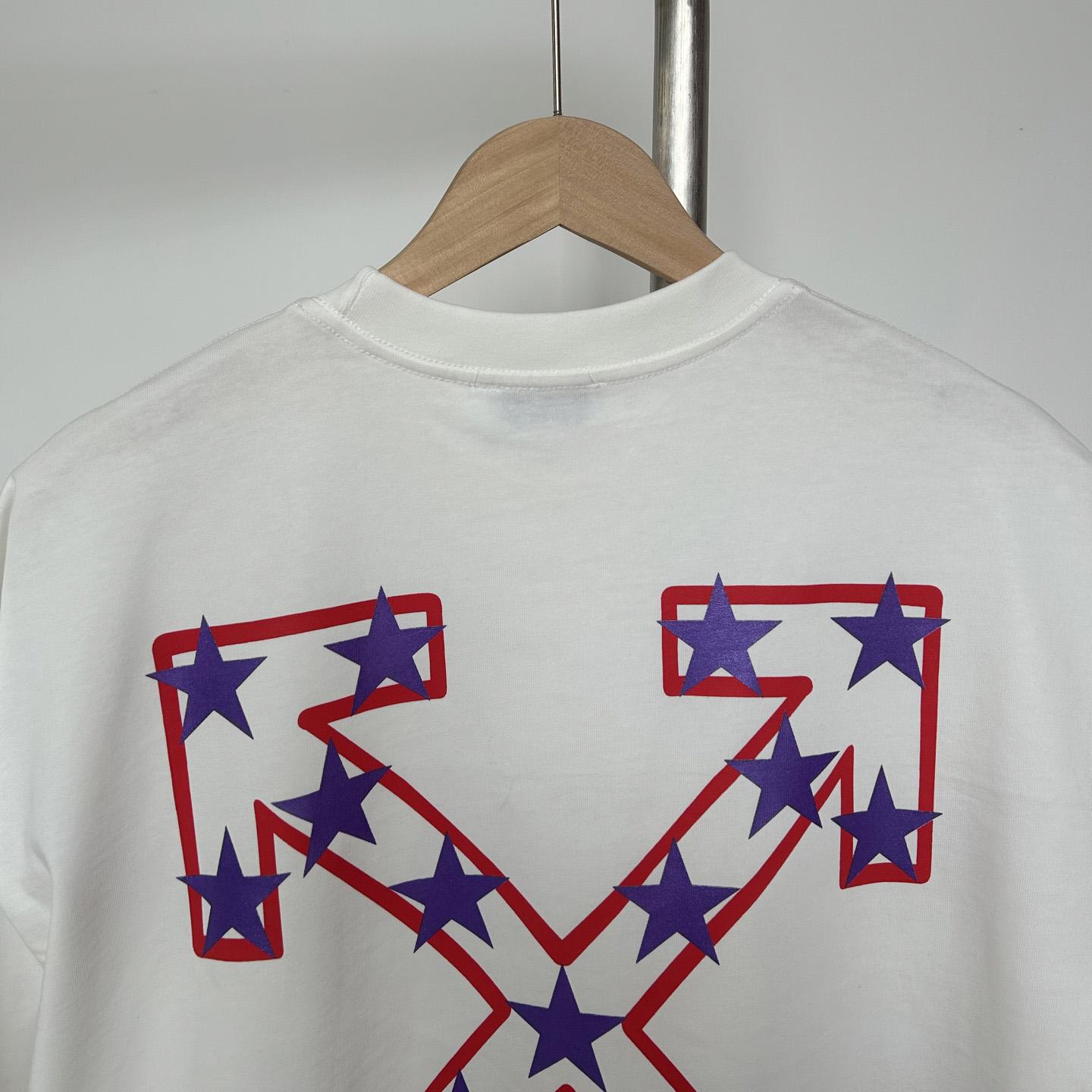Off-White White Starry Arrow T-Shirt - EUR FASHION