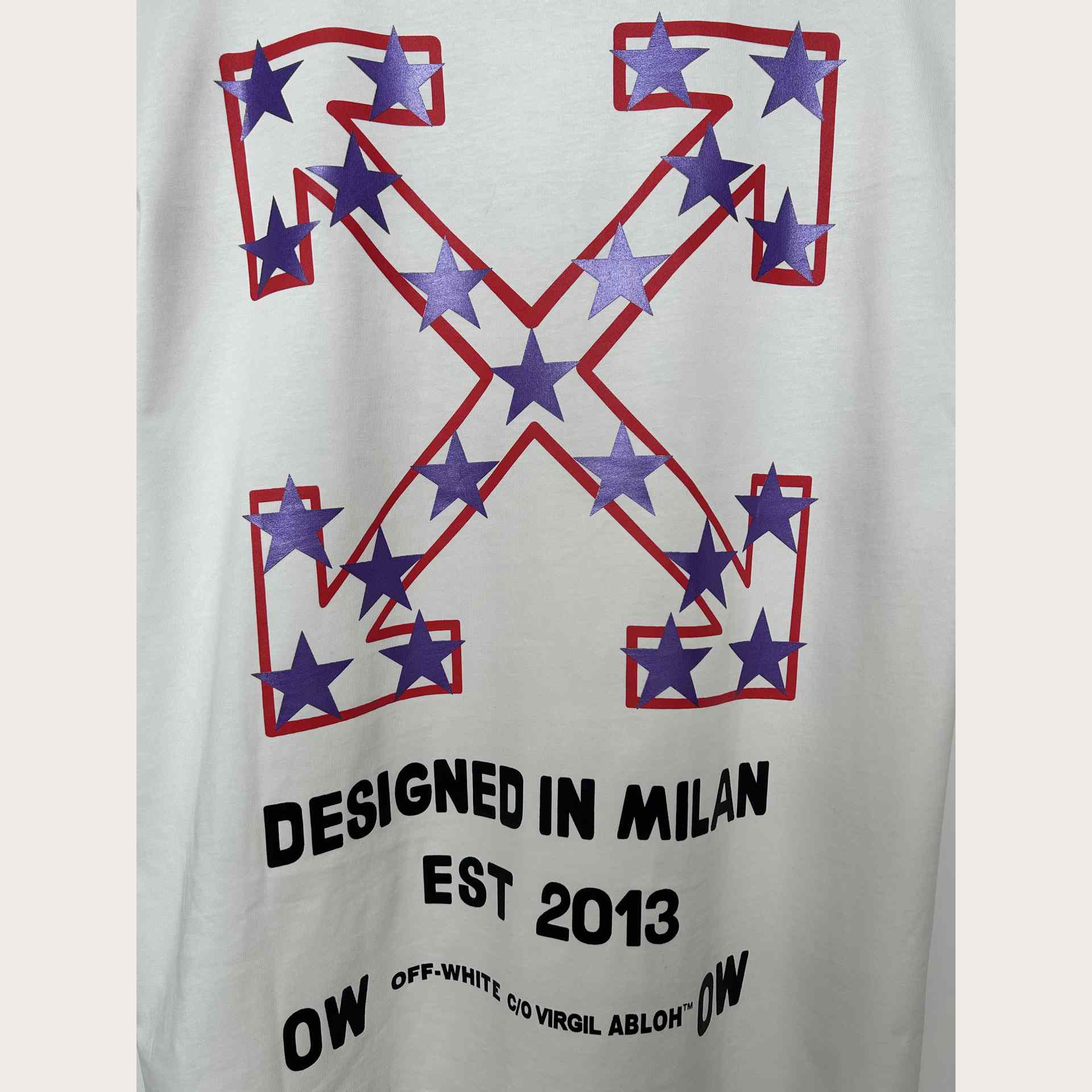 Off-White White Starry Arrow T-Shirt - EUR FASHION