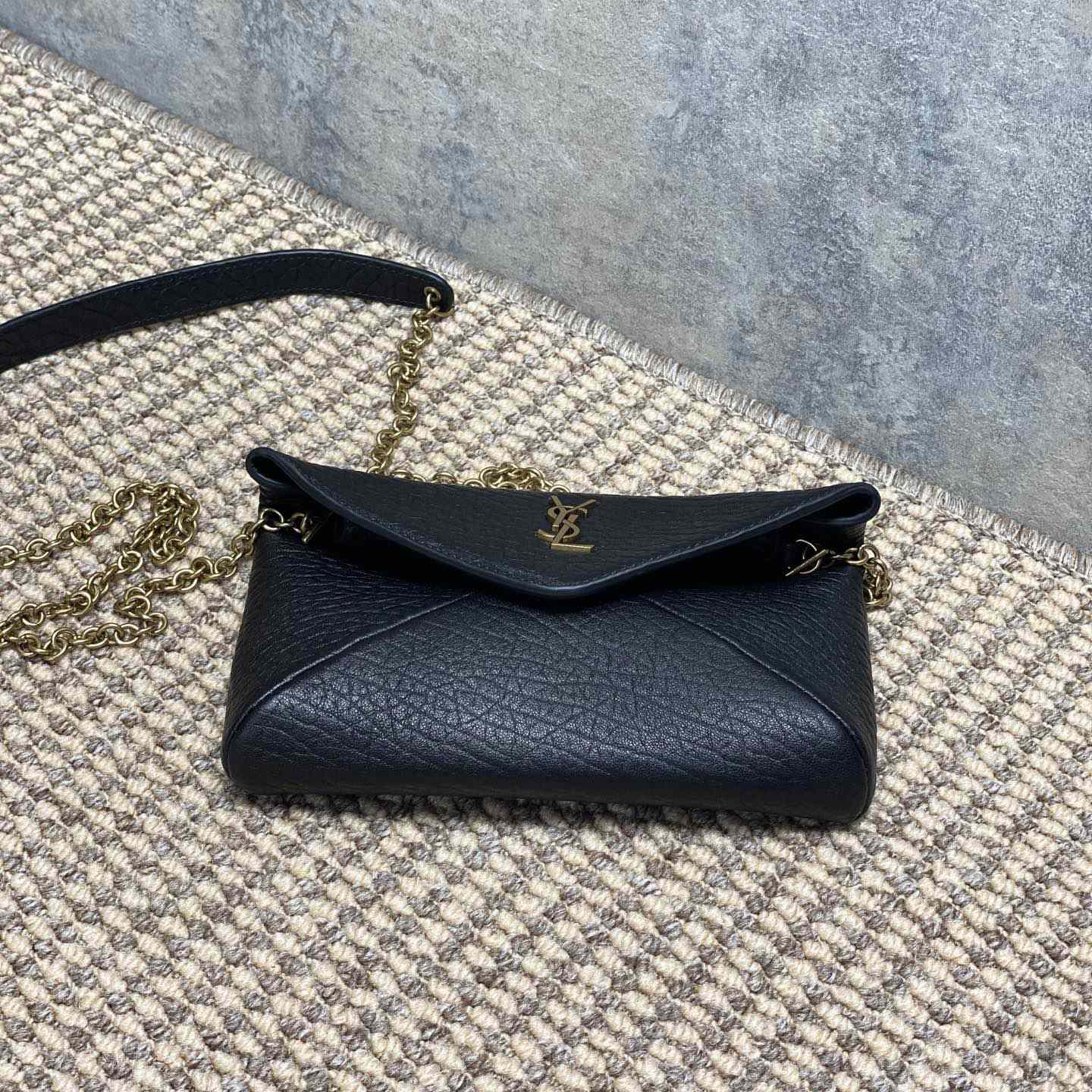 Saint Laurent Cassandre Chain Pouch In Lambskin - EUR FASHION