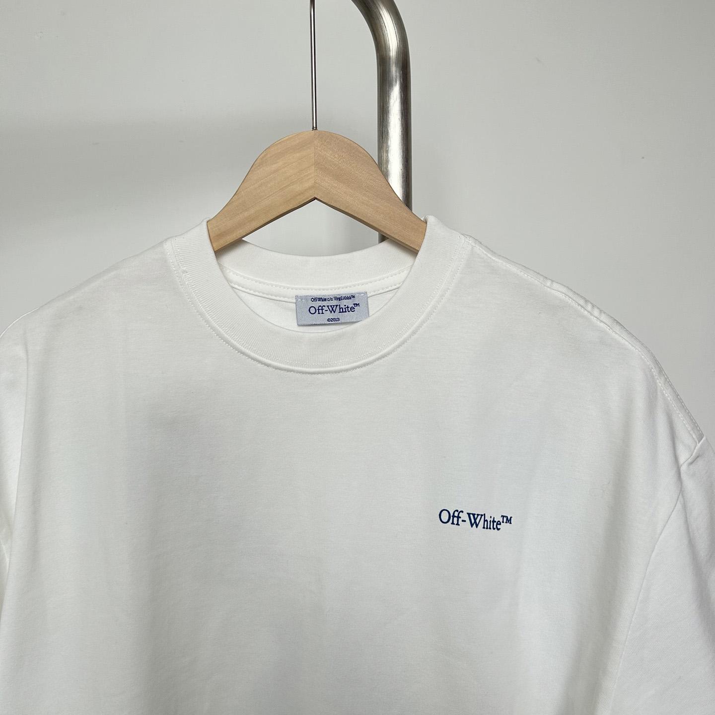 Off-White White Barber Arrow T-Shirt - EUR FASHION