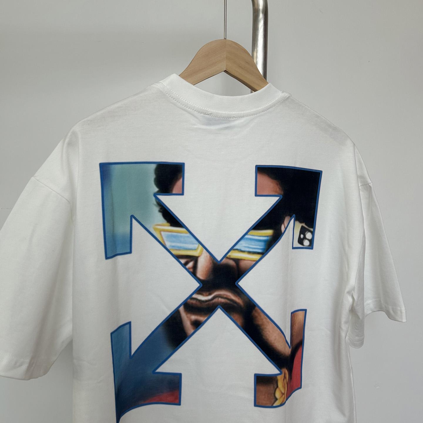 Off-White White Barber Arrow T-Shirt - EUR FASHION