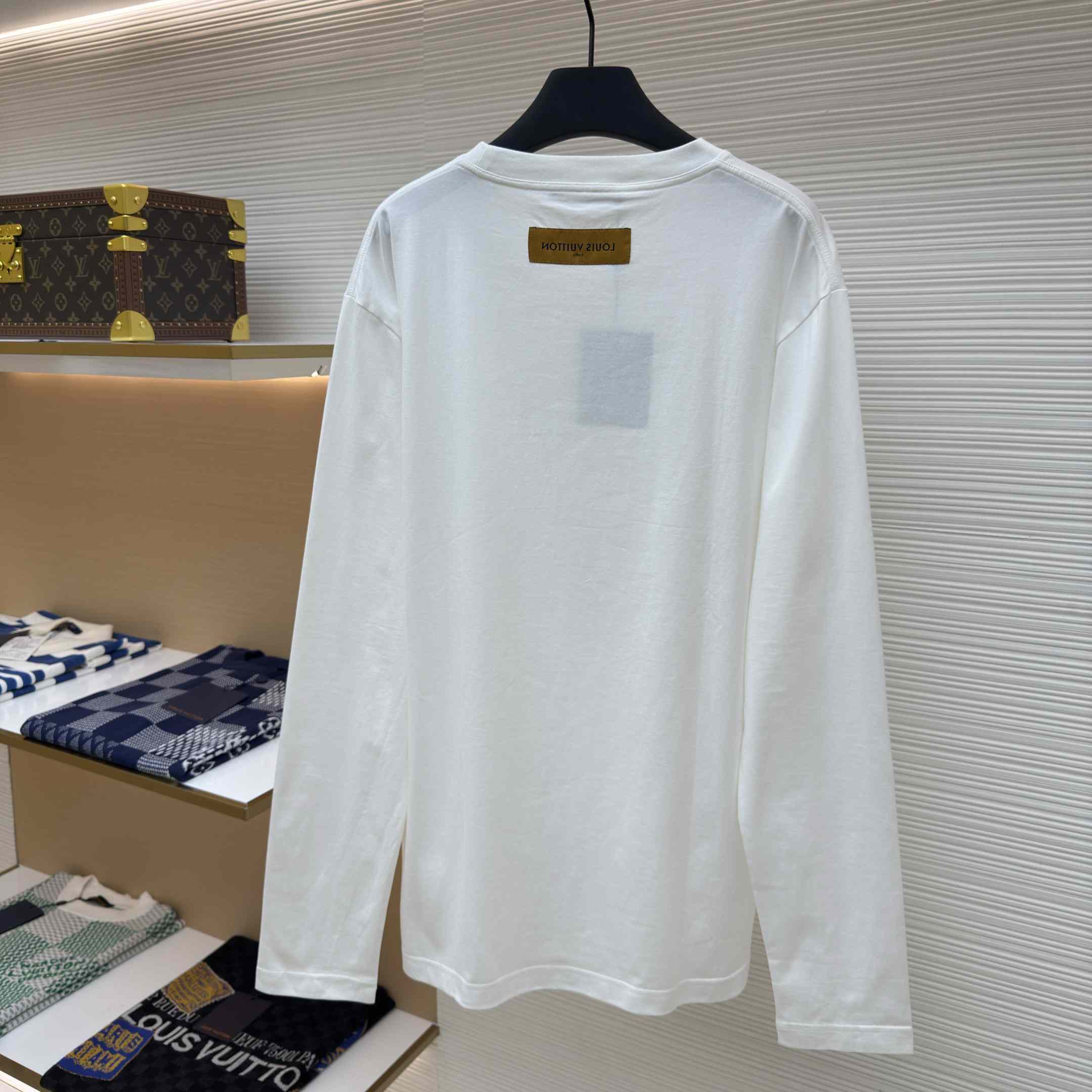 Louis Vuitton Embossed LV Long-Sleeved T-Shirt   1AIOIP - EUR FASHION