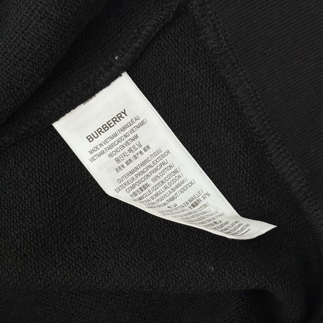 Burberry Check Trim Cotton Sweatshirt - EUR FASHION