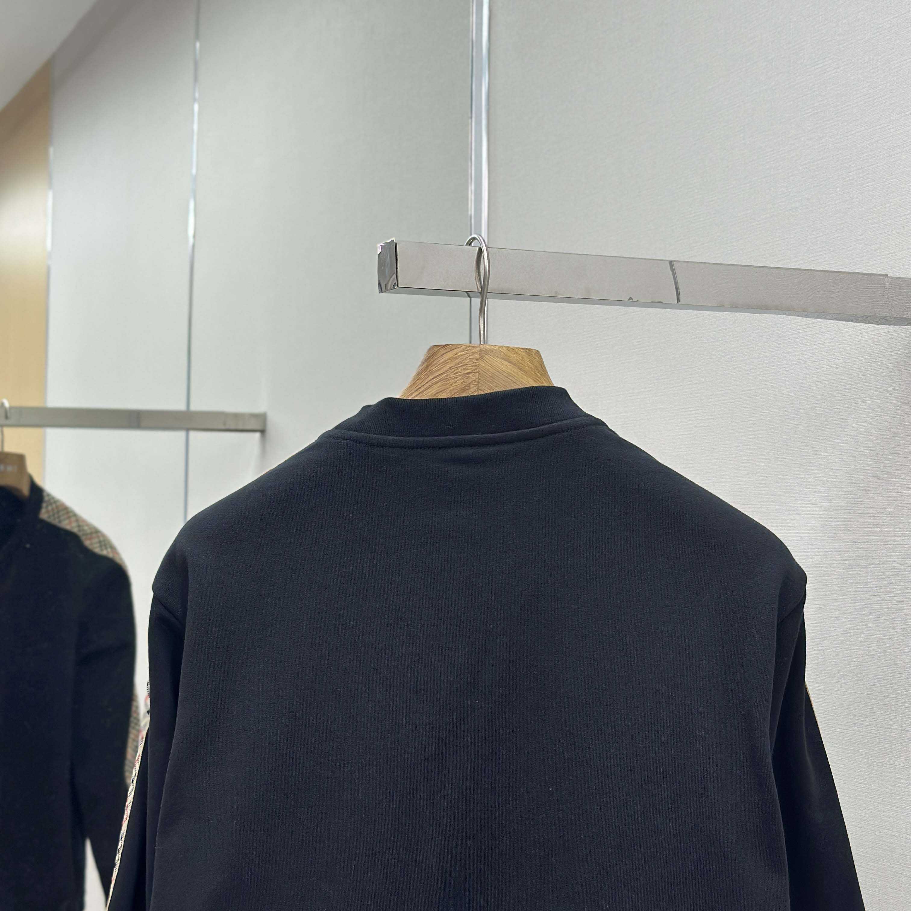 Burberry Check Trim Cotton Sweatshirt - EUR FASHION