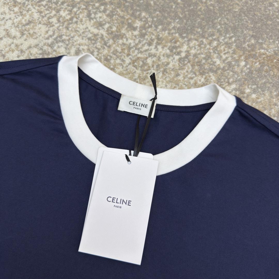 Celine Triomphe Regular T-shirt In Cotton Jersey - EUR FASHION