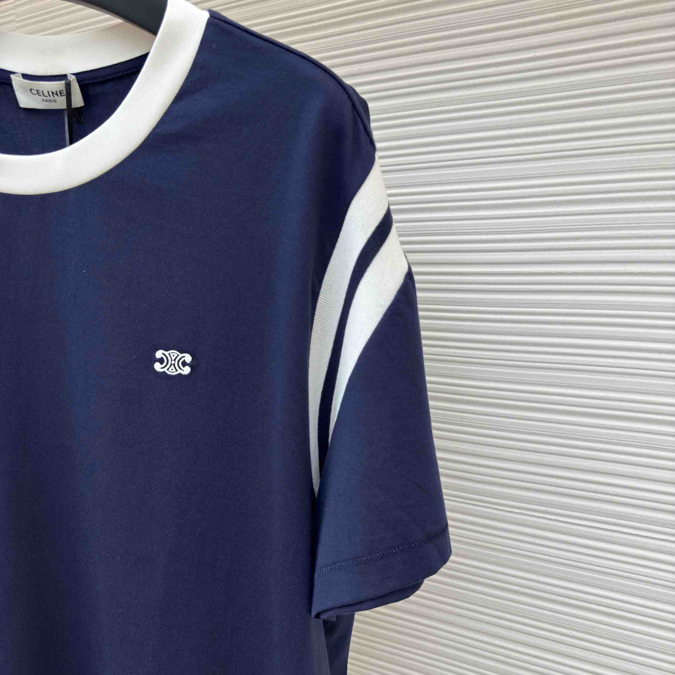 Celine Triomphe Regular T-shirt In Cotton Jersey - EUR FASHION