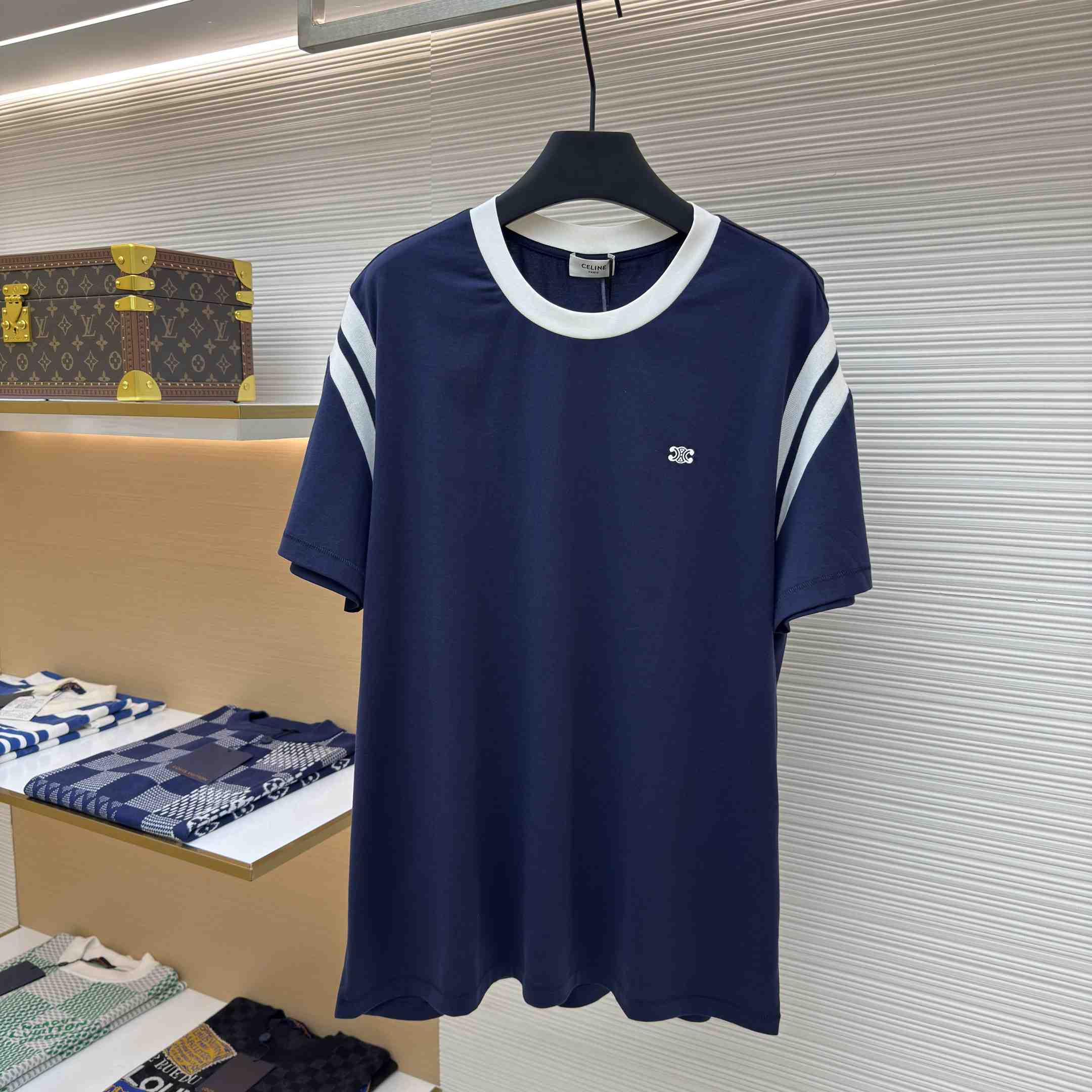 Celine Triomphe Regular T-shirt In Cotton Jersey - EUR FASHION