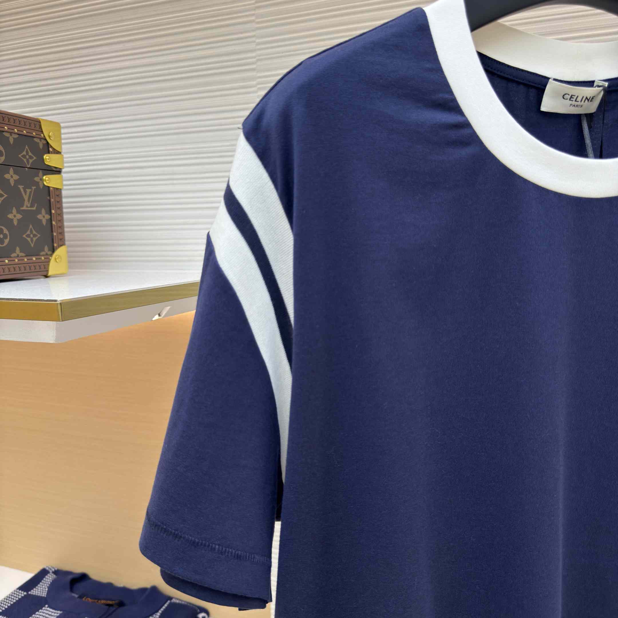 Celine Triomphe Regular T-shirt In Cotton Jersey - EUR FASHION
