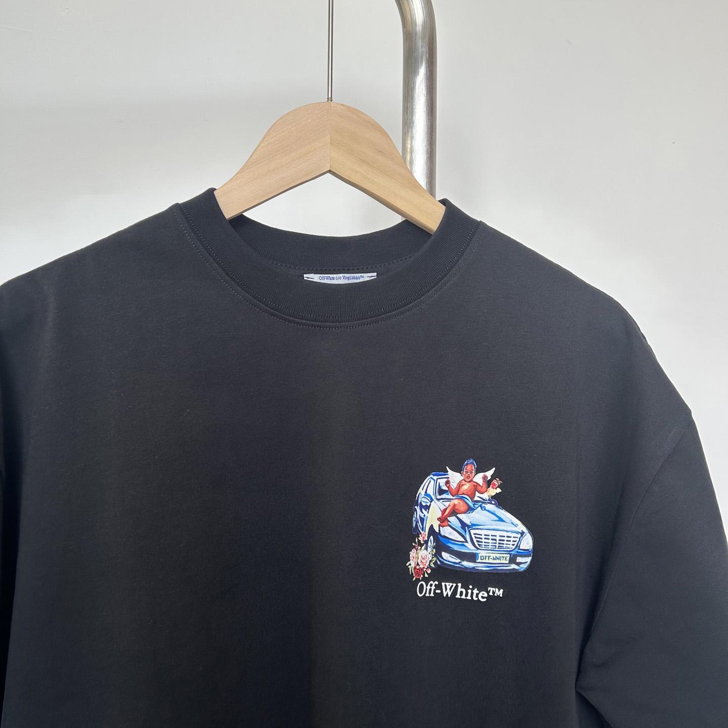 Off-White Black Fresco Arrow T-Shirt    - EUR FASHION