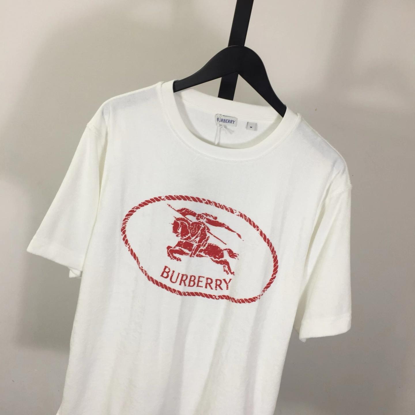 Burberry Knight Stamp Towelling T-shirt - EUR FASHION