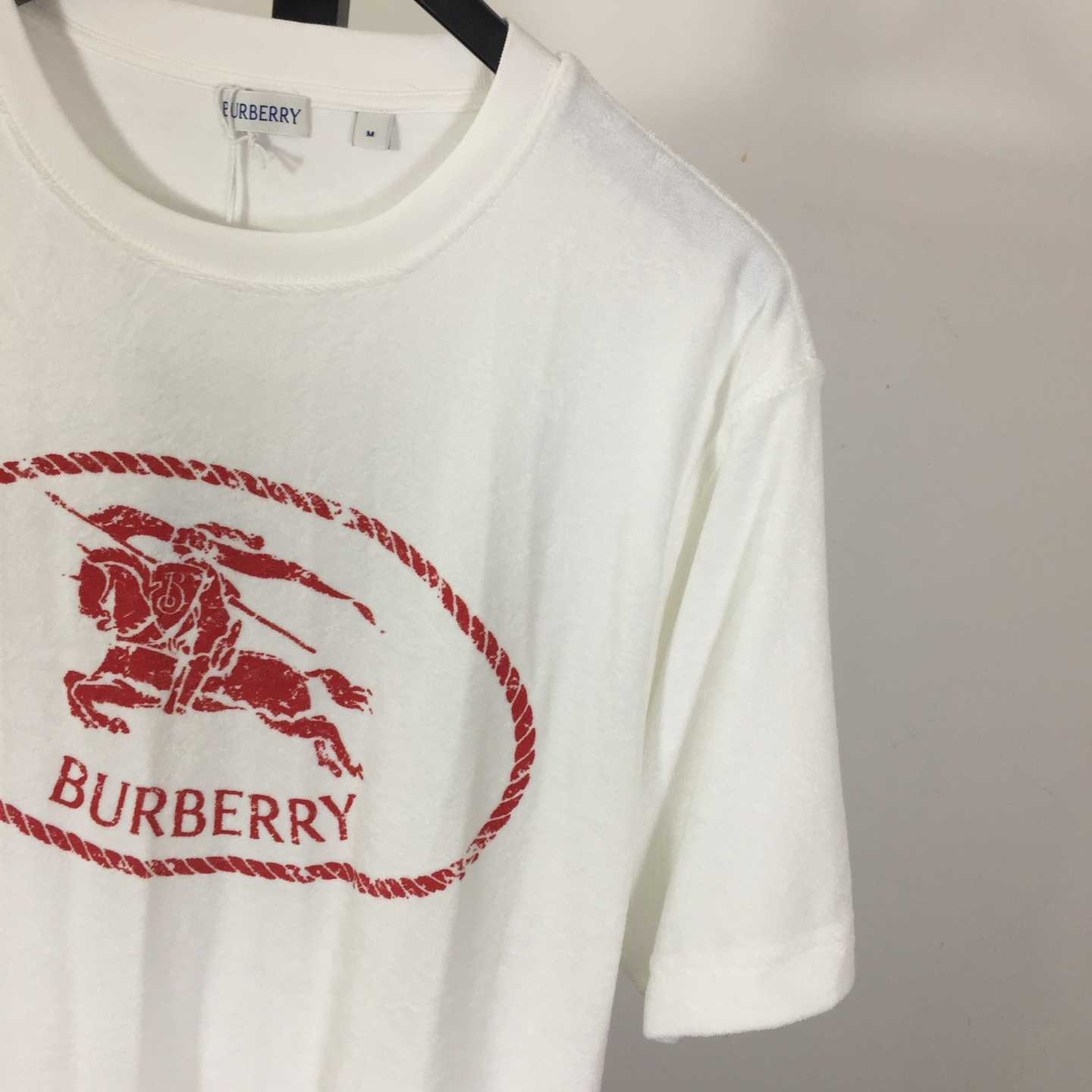 Burberry Knight Stamp Towelling T-shirt - EUR FASHION