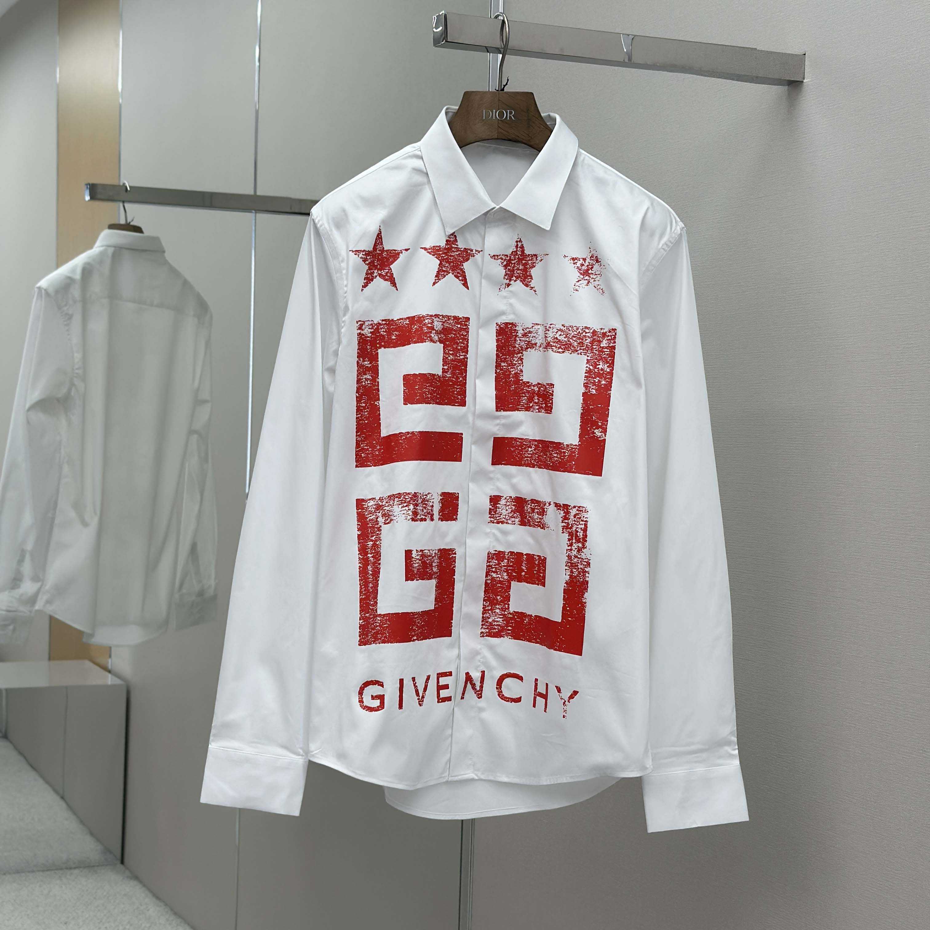 Givenchy Cotton Shirt with 4G Stars - EUR FASHION