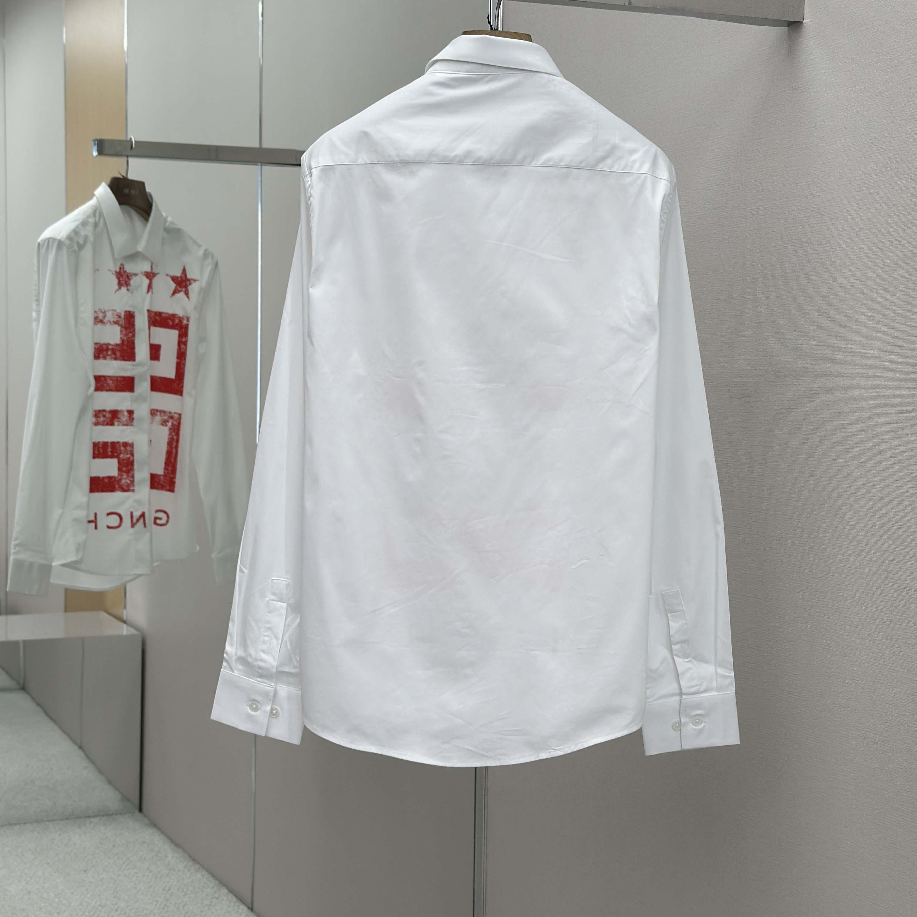 Givenchy Cotton Shirt with 4G Stars - EUR FASHION