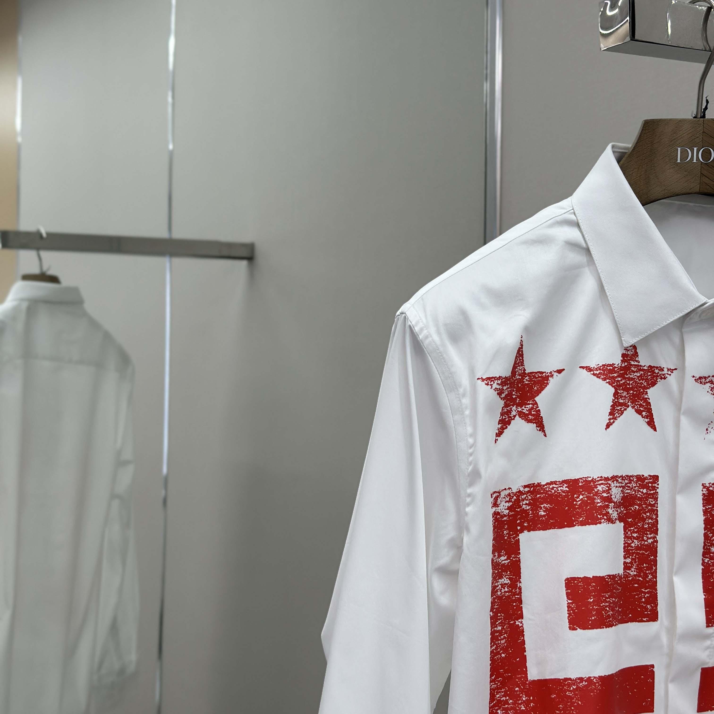 Givenchy Cotton Shirt with 4G Stars - EUR FASHION