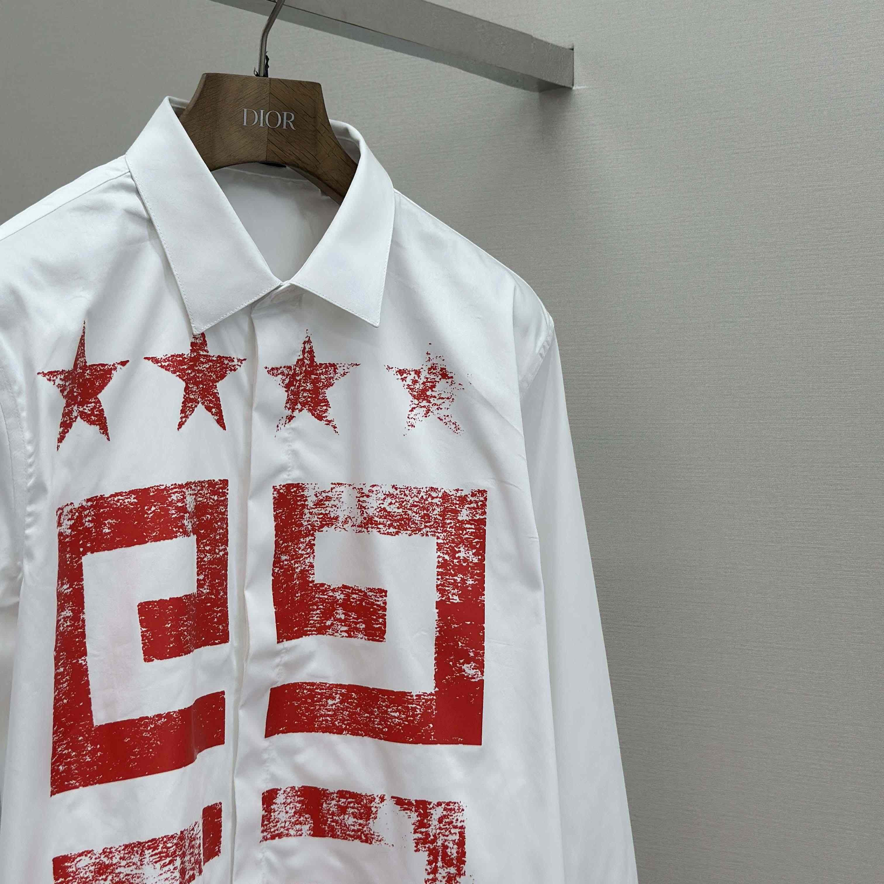 Givenchy Cotton Shirt with 4G Stars - EUR FASHION