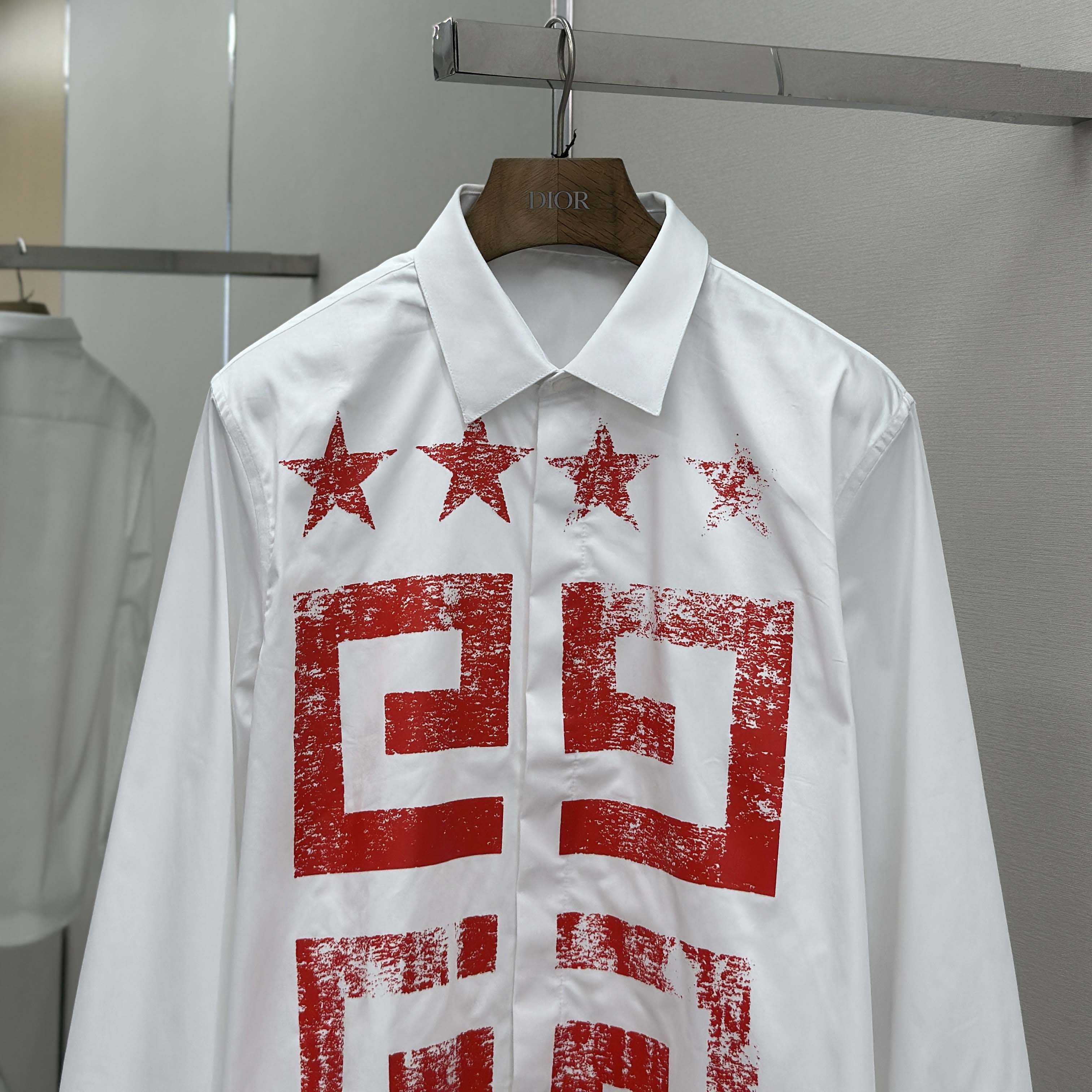 Givenchy Cotton Shirt with 4G Stars - EUR FASHION