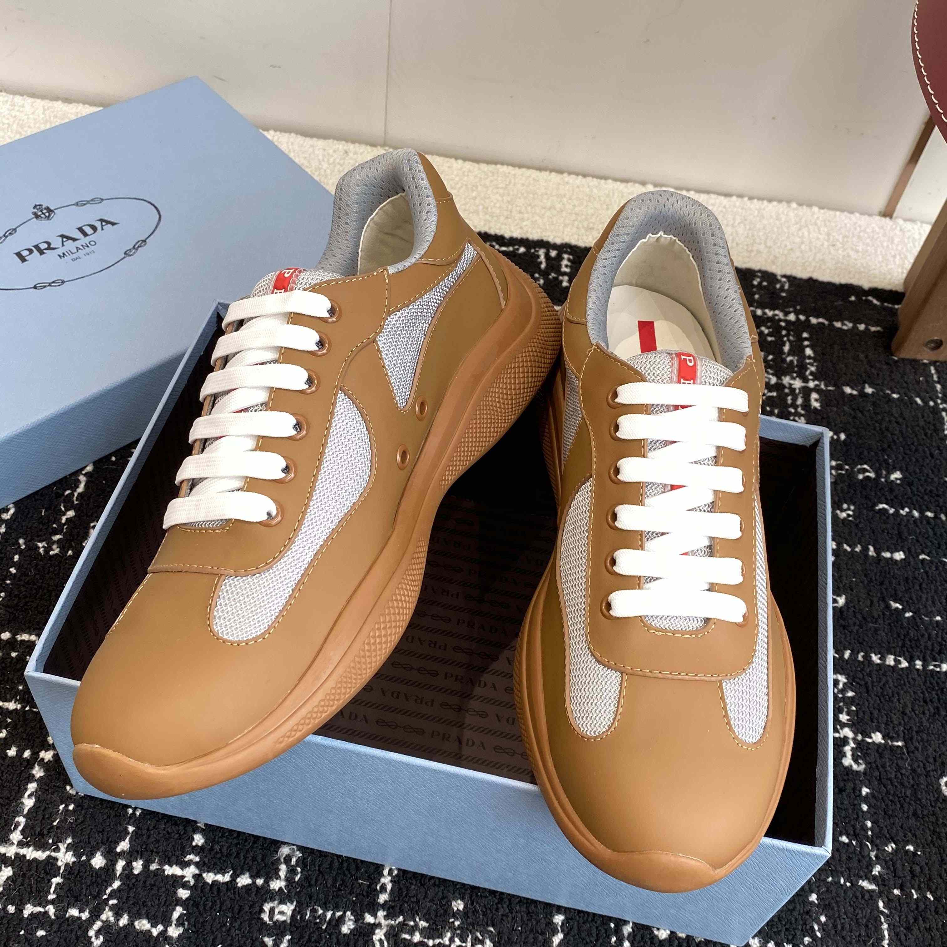 Prada America's Cup Soft Rubber And Bike Fabric Sneakers - EUR FASHION