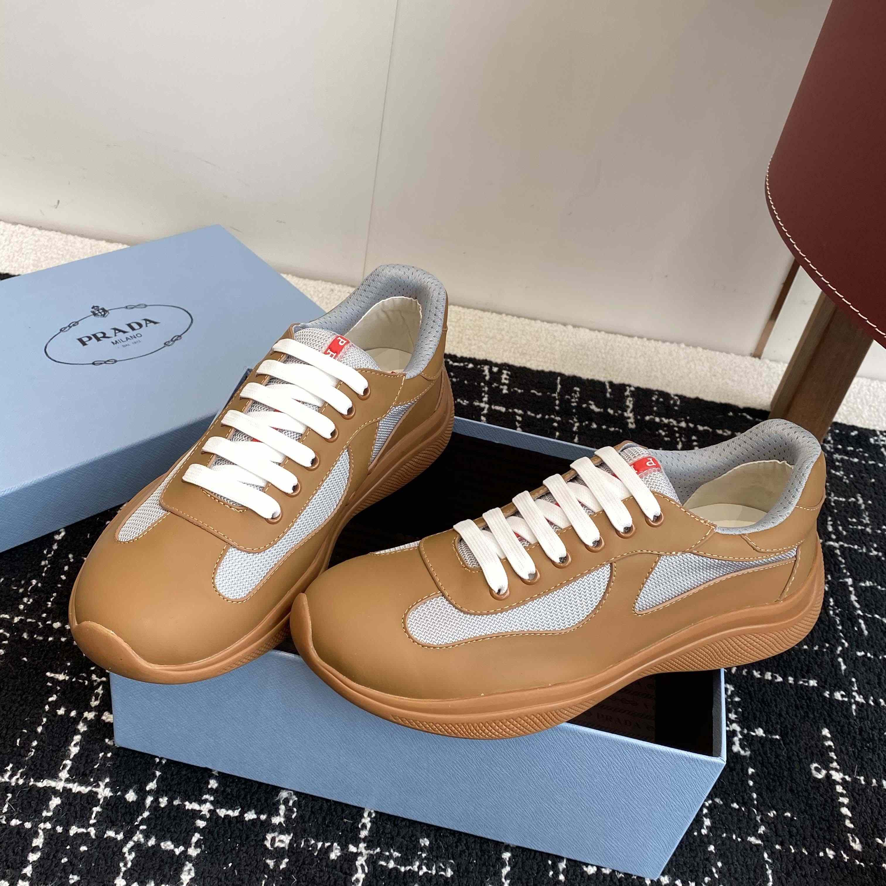 Prada America's Cup Soft Rubber And Bike Fabric Sneakers - EUR FASHION