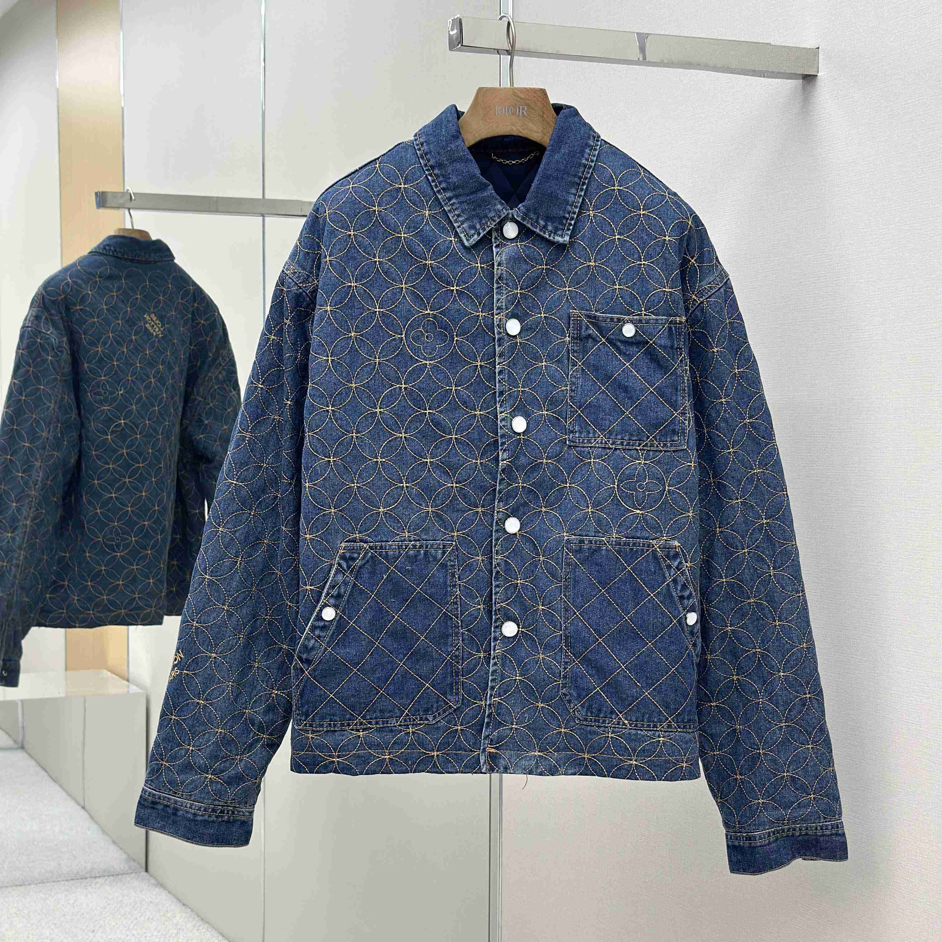Louis Vuitton Embroidered Denim Blouson   1AILM5 - EUR FASHION