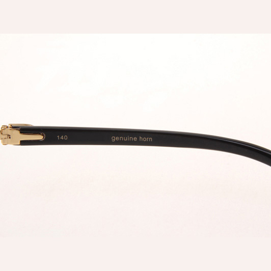 Cartier CT_3524012 Diamond White Mix Black Buffalo Eyeglasses In Gold - EUR FASHION