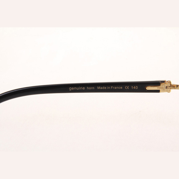 Cartier CT_3524012 Diamond White Mix Black Buffalo Eyeglasses In Gold - EUR FASHION