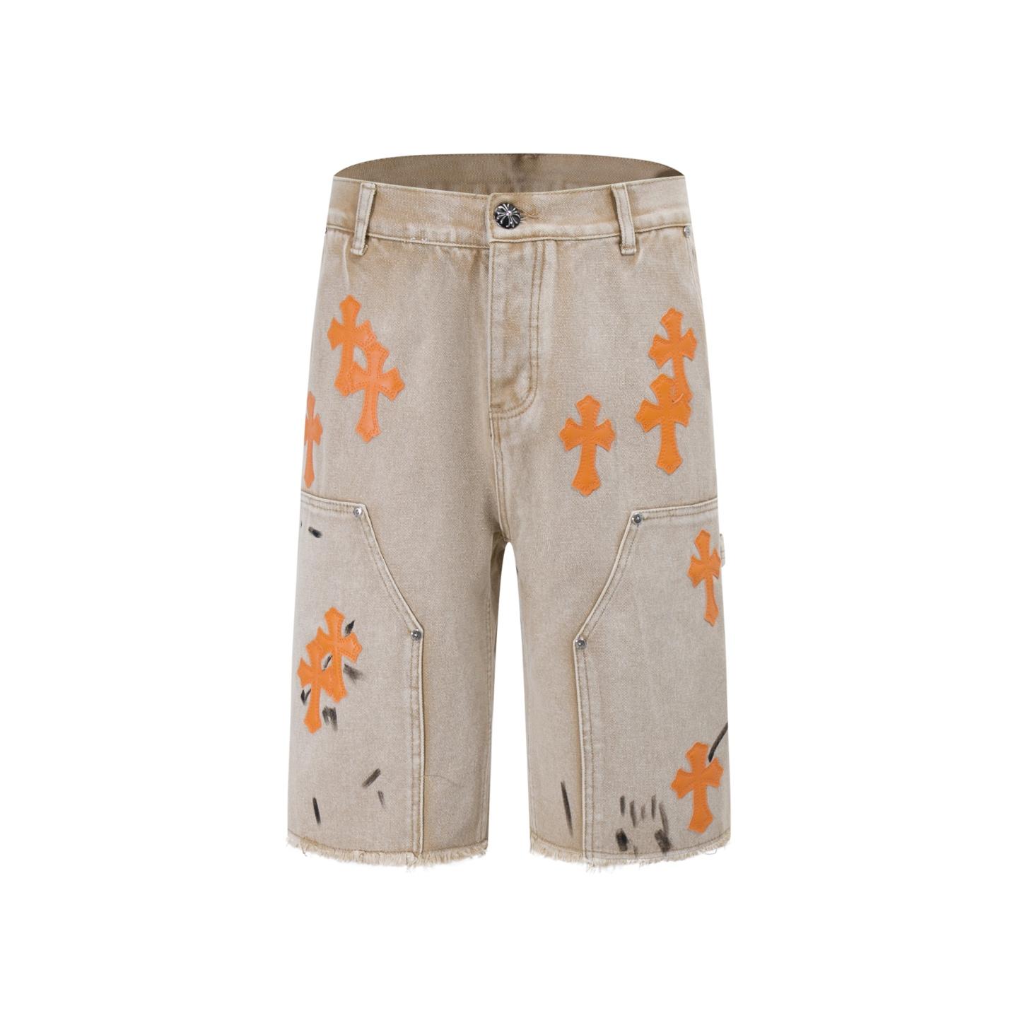 Chrome Hearts Denim Shorts - EUR FASHION