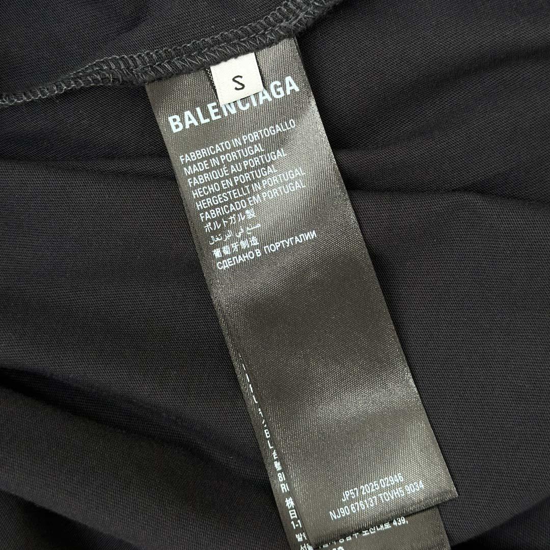 Balenciaga Taped Balenciaga Back T-Shirt Medium Fit in heather grey dry jersey - EUR FASHION