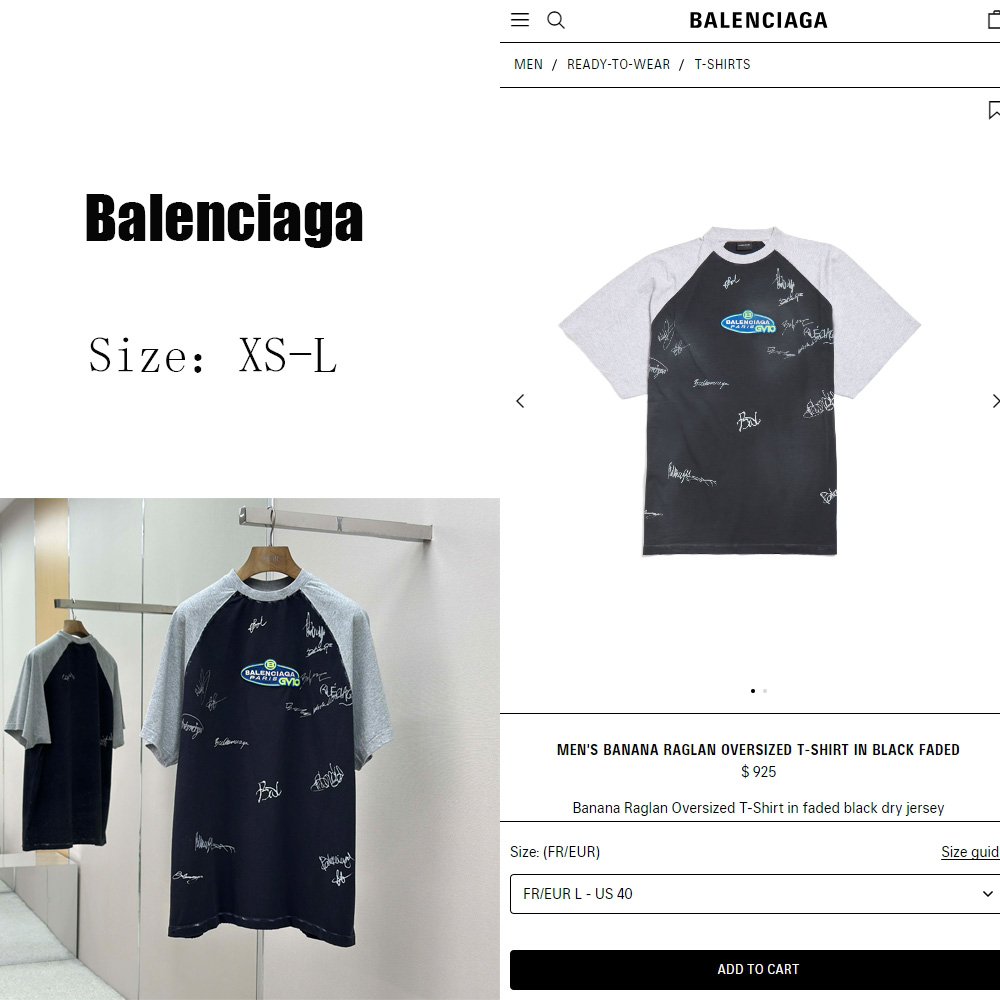 Balenciaga Taped Balenciaga Back T-Shirt Medium Fit in heather grey dry jersey - EUR FASHION
