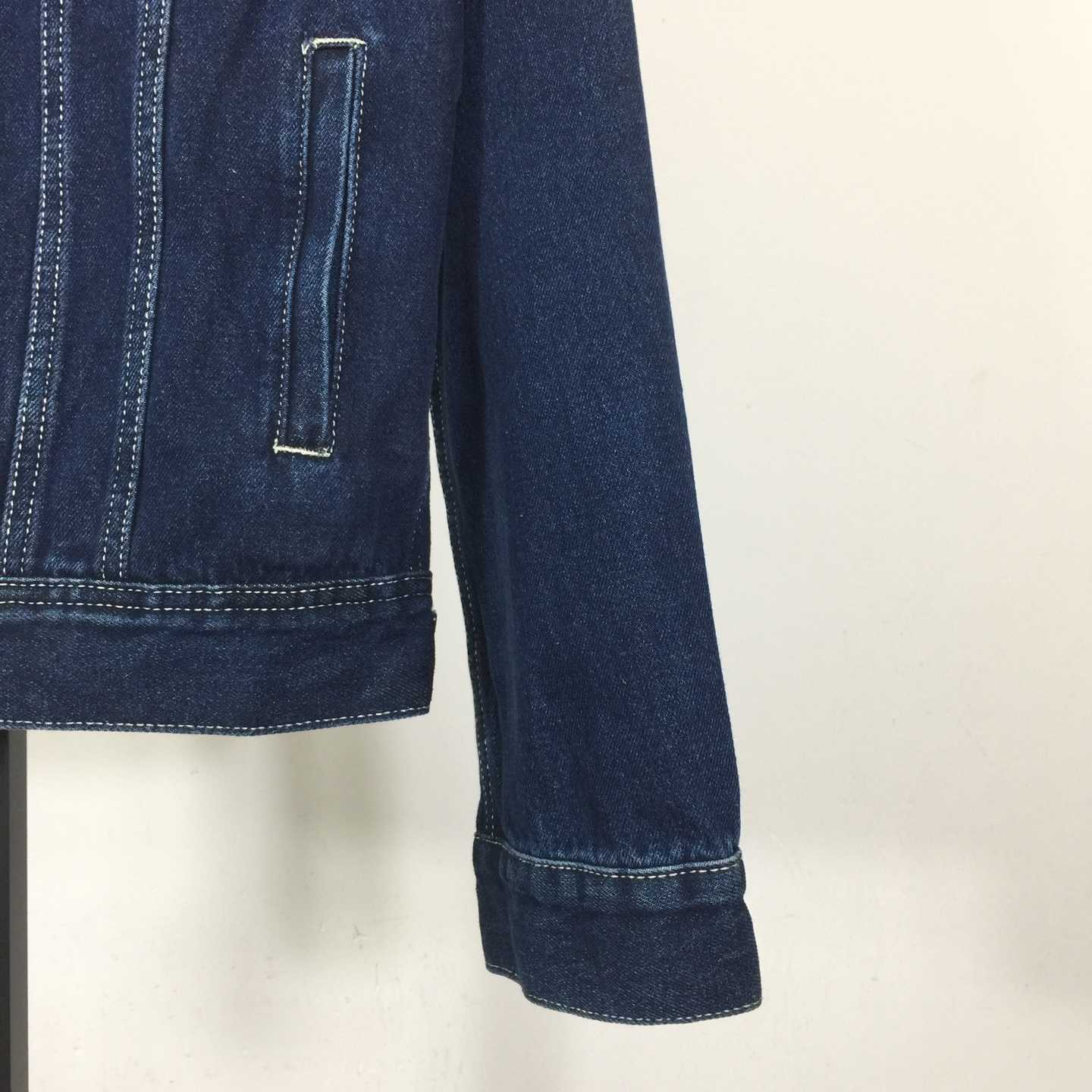 Celine Trucker Jacket In Royal Indigo Wash Denim - EUR FASHION
