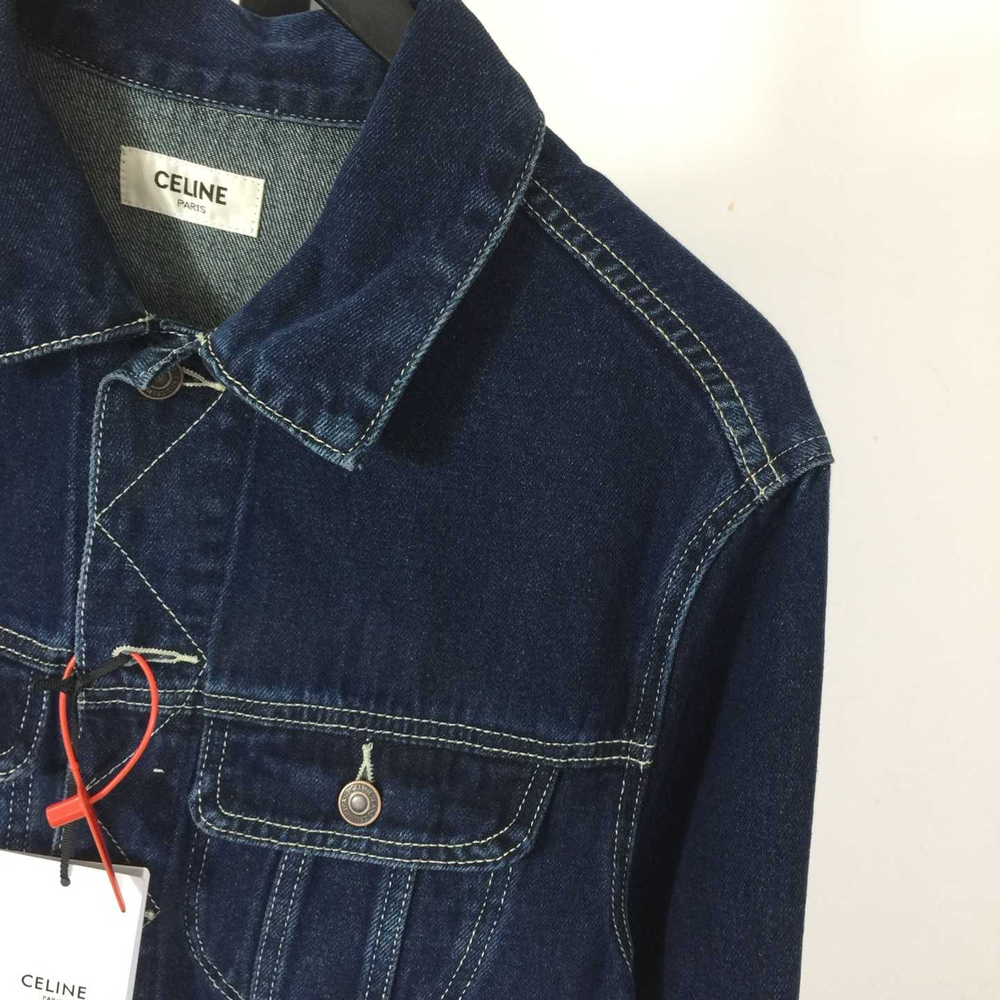 Celine Trucker Jacket In Royal Indigo Wash Denim - EUR FASHION