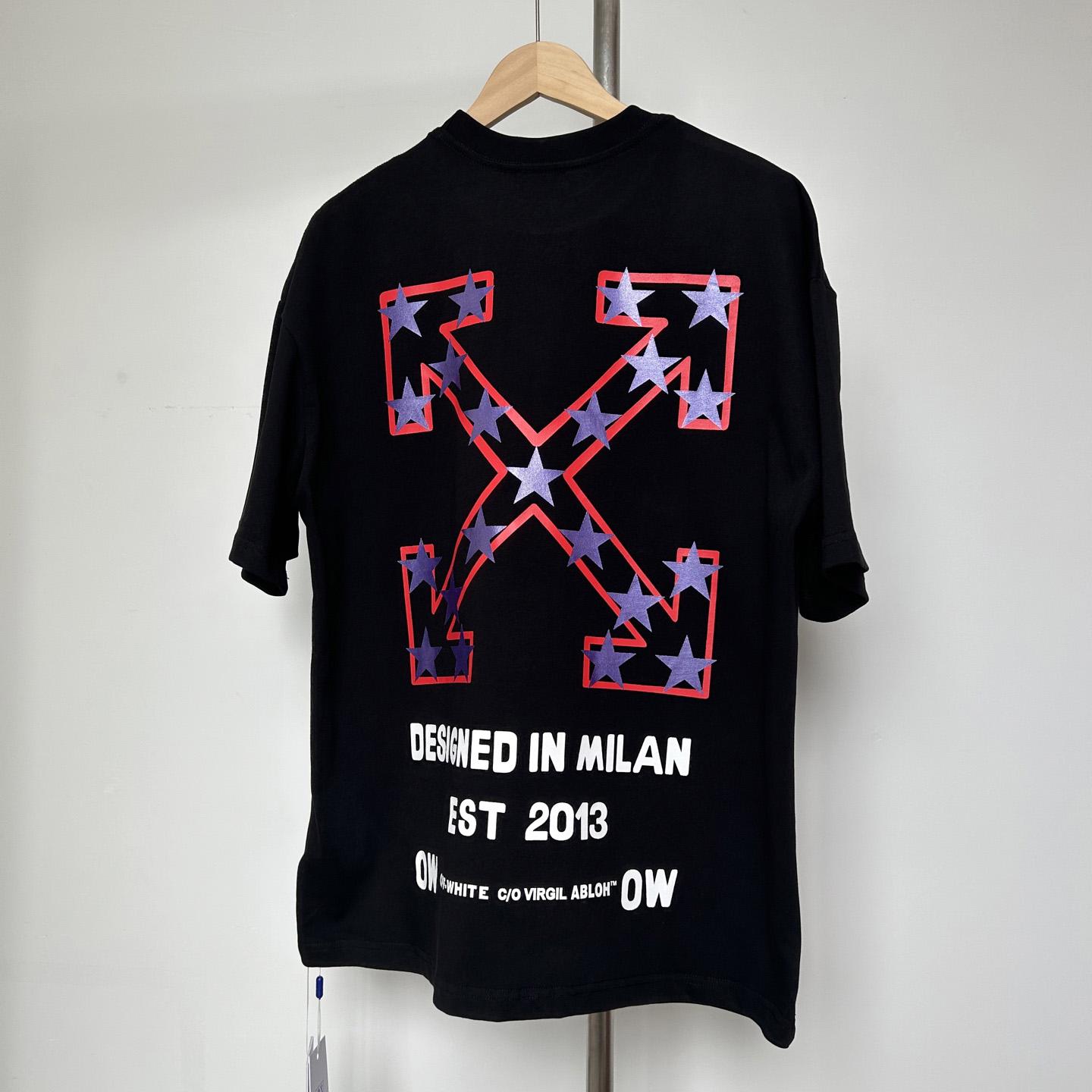 Off-White Black Starry Arrow T-Shirt - EUR FASHION