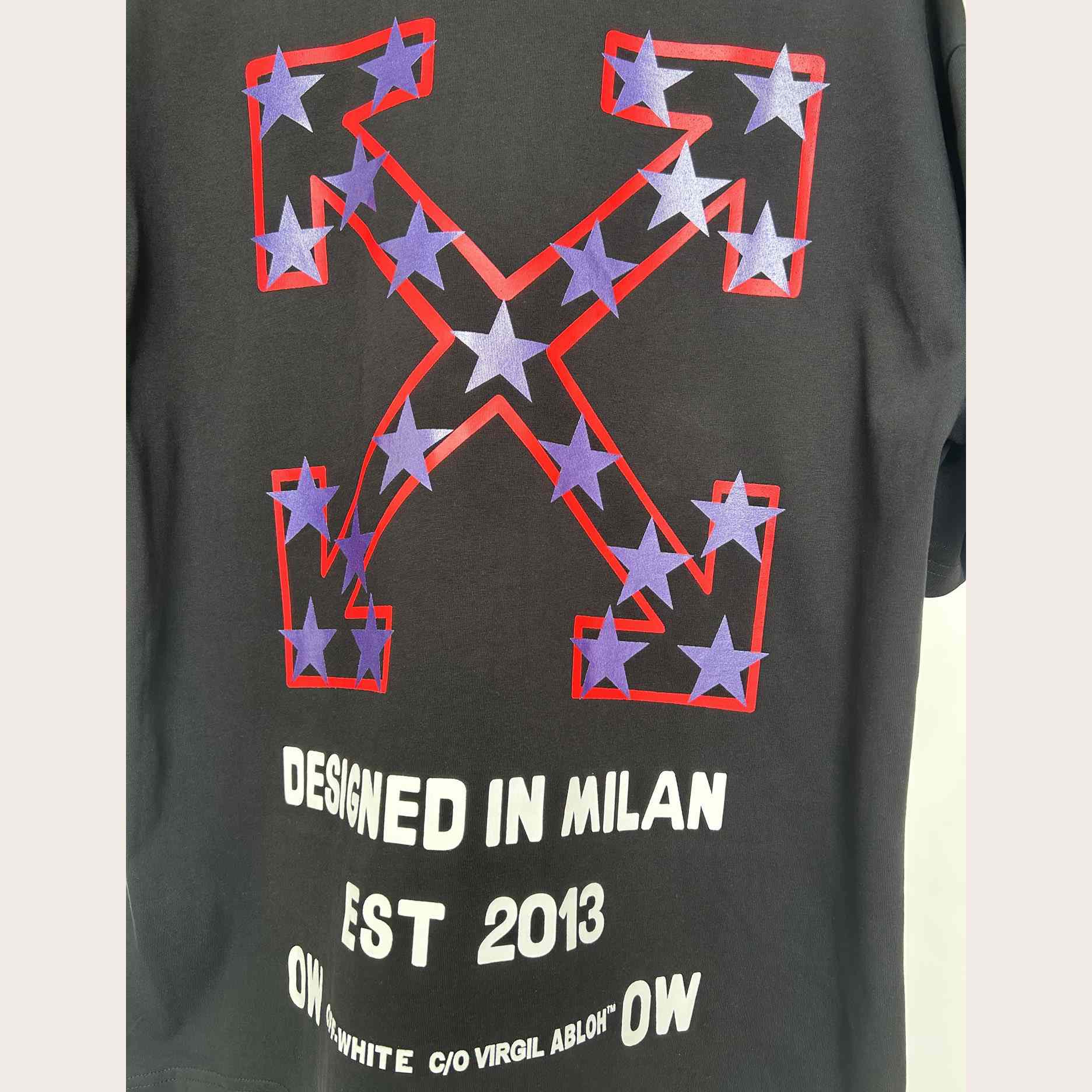 Off-White Black Starry Arrow T-Shirt - EUR FASHION