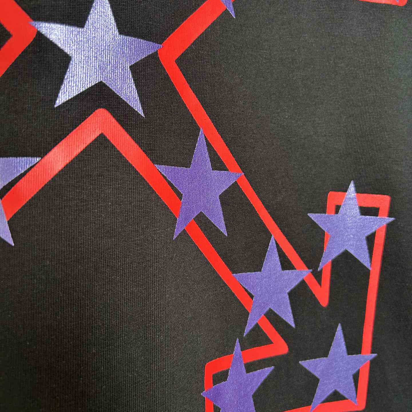 Off-White Black Starry Arrow T-Shirt - EUR FASHION