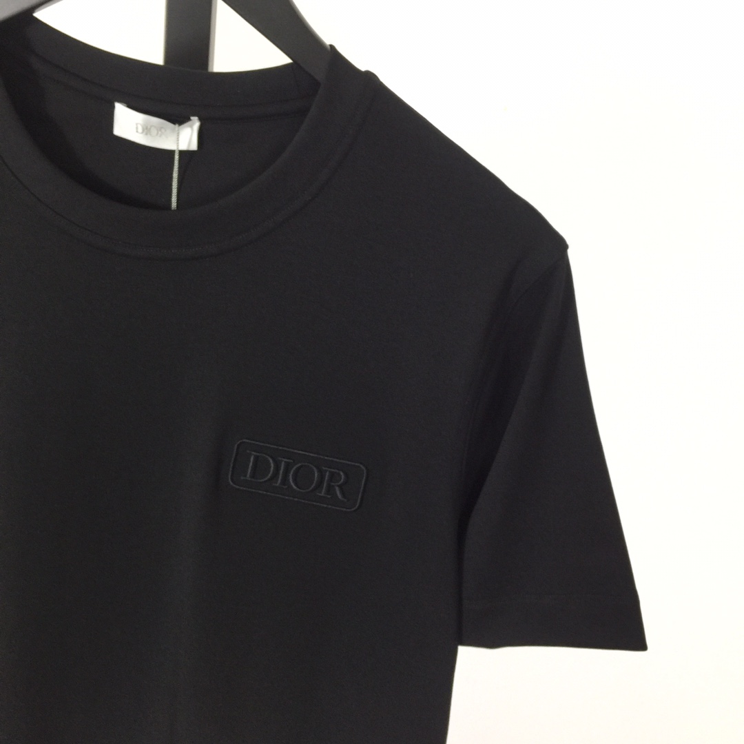 Dior Logo Cotton T-Shirt  - EUR FASHION