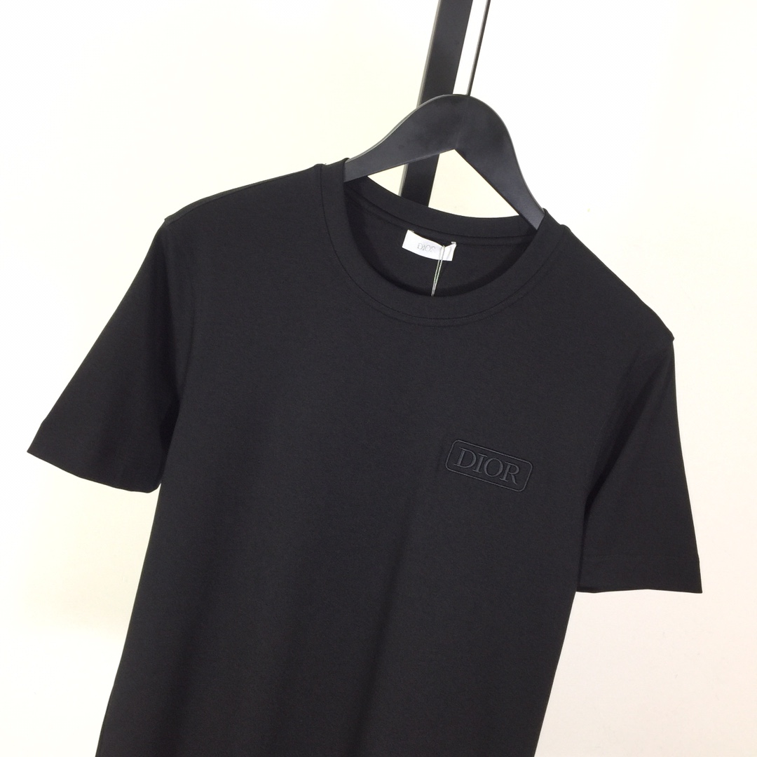 Dior Logo Cotton T-Shirt  - EUR FASHION