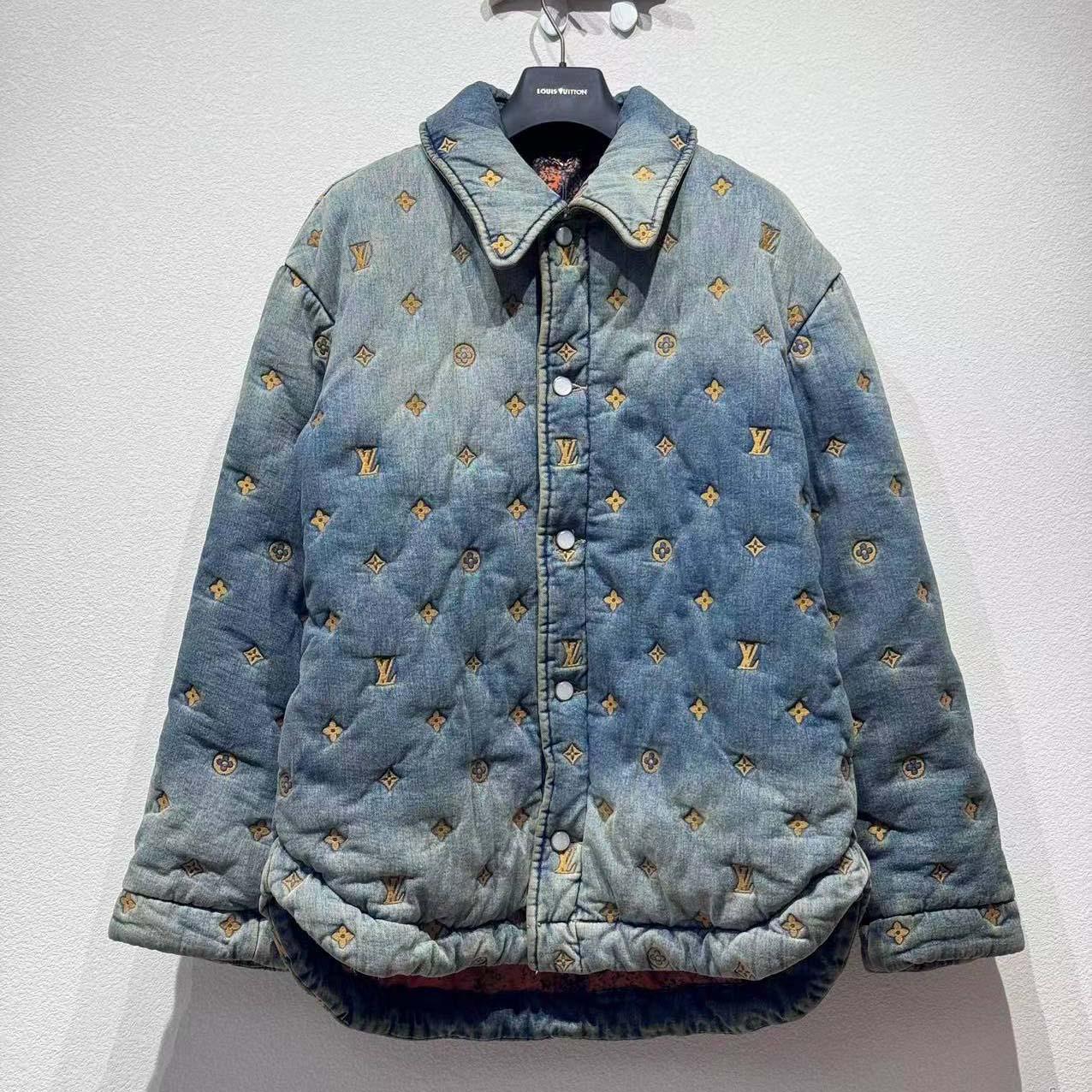 Louis Vuitton Padded Denim Monogram Overshirt   1AFJCQ - EUR FASHION
