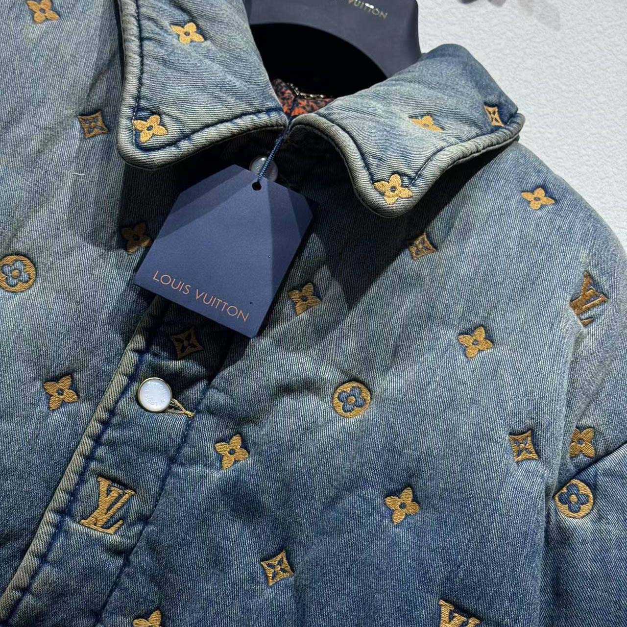 Louis Vuitton Padded Denim Monogram Overshirt   1AFJCQ - EUR FASHION
