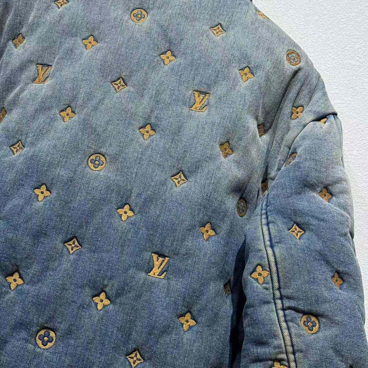 Louis Vuitton Padded Denim Monogram Overshirt   1AFJCQ - EUR FASHION
