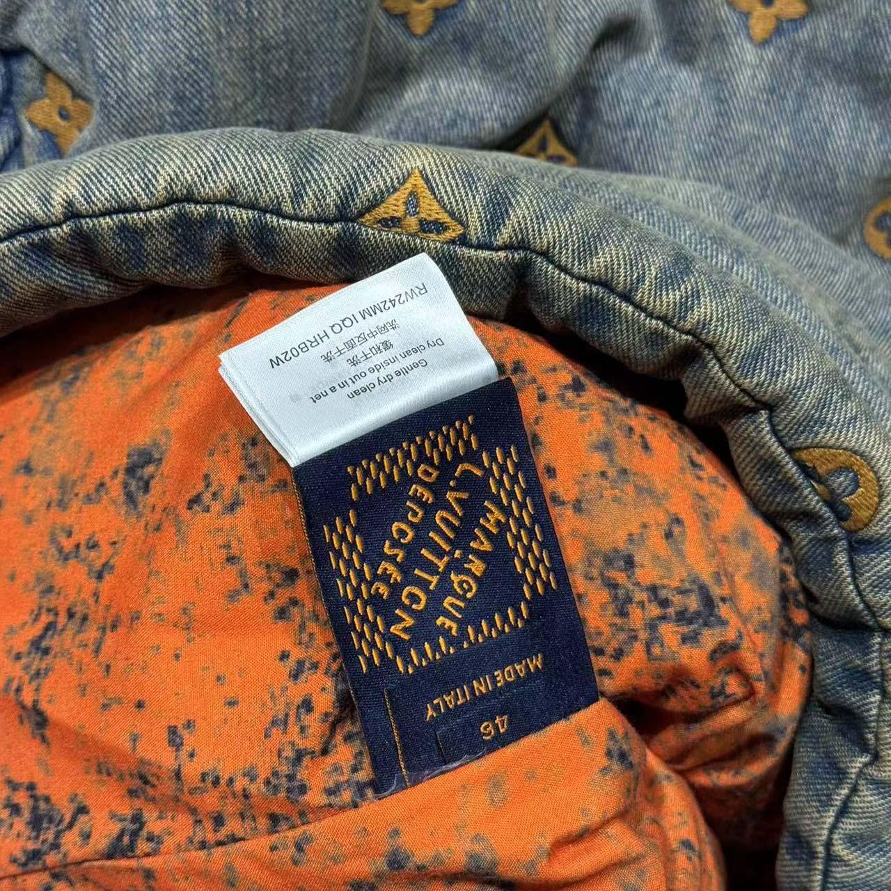 Louis Vuitton Padded Denim Monogram Overshirt   1AFJCQ - EUR FASHION