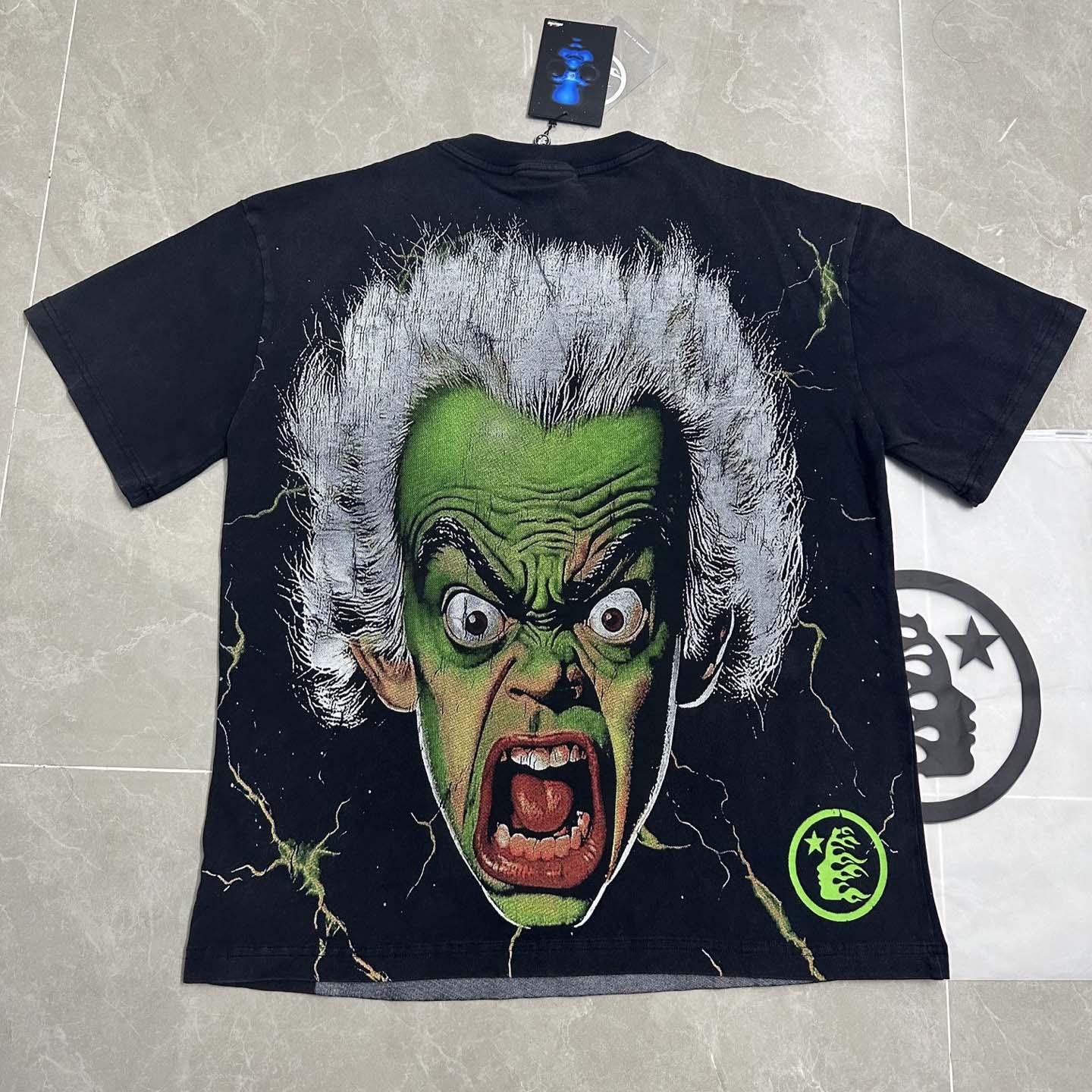 Hellstar Star Green Angry Person Tee - EUR FASHION